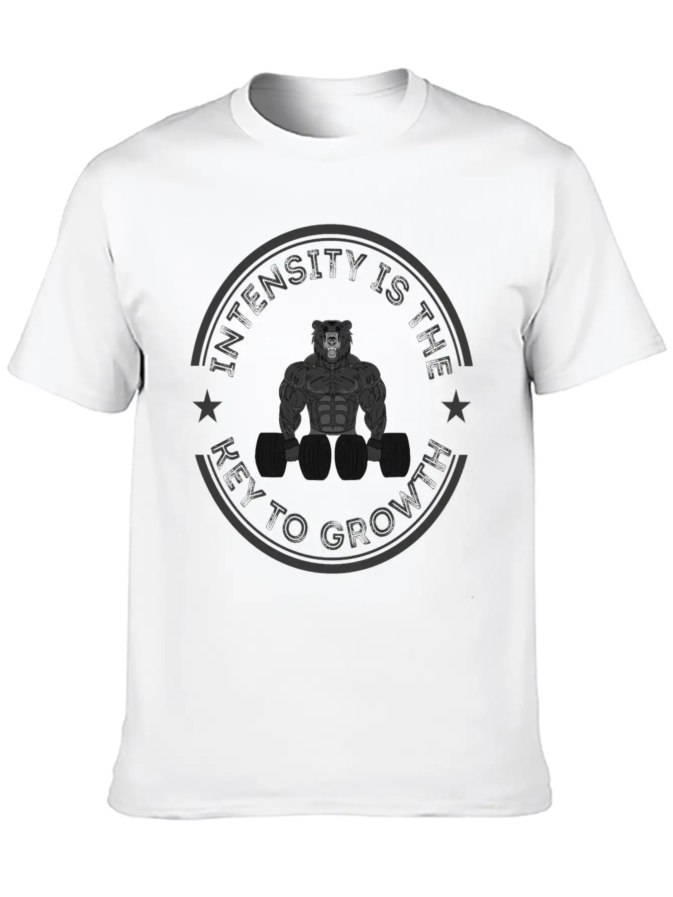 Intensity Is The Key To Growth Bodybuilder Bodybui Breathable Graphic T-Shirt – Perfect For Casual Days