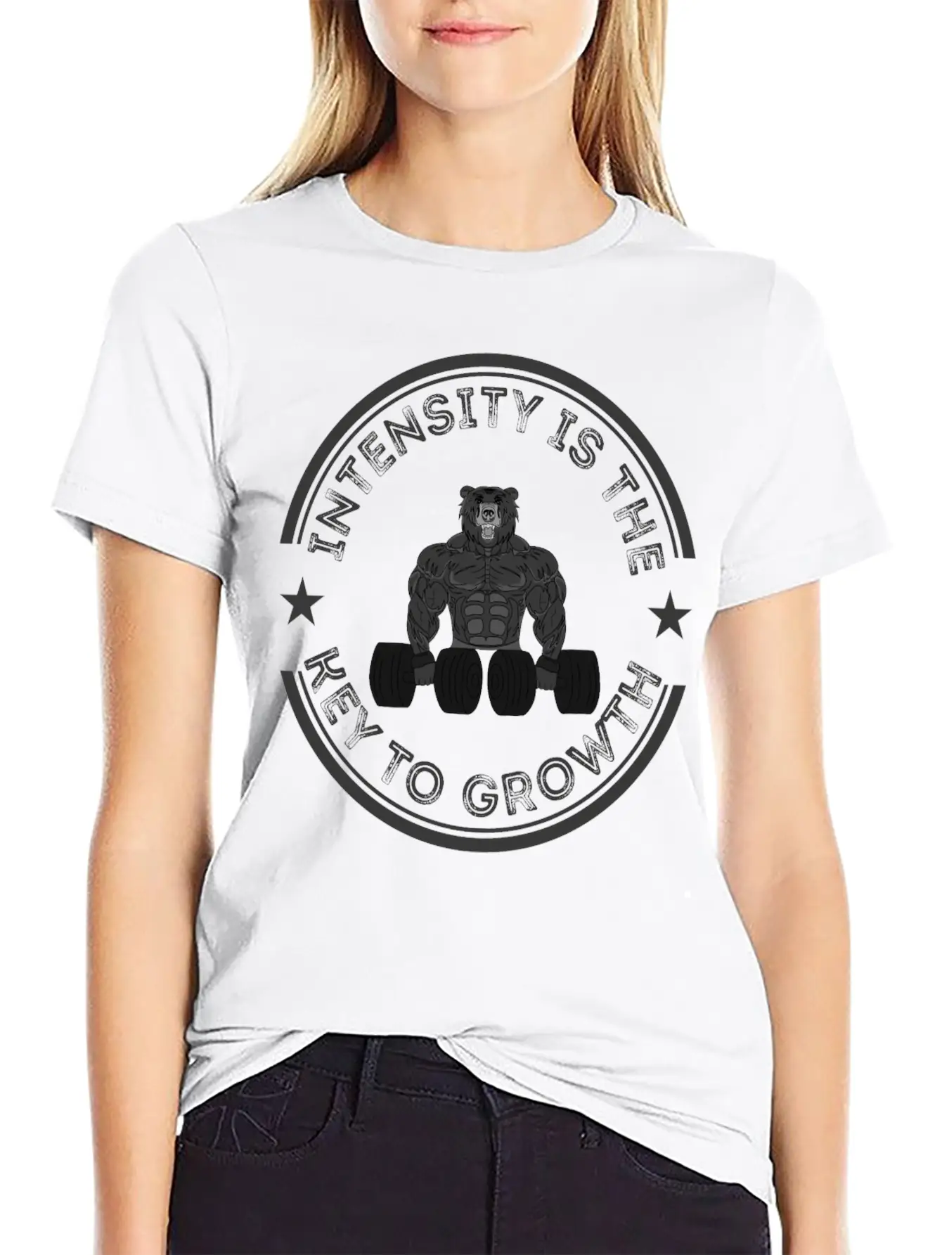 Intensity Is The Key To Growth Bodybuilder Bodybui Breathable Graphic T-Shirt – Perfect For Casual Days