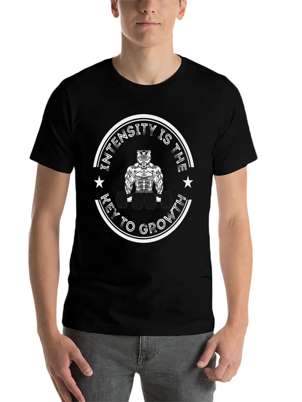 Intensity Is The Key To Growth Bodybuilder Bodybui Breathable Graphic T-Shirt – Perfect For Casual Days