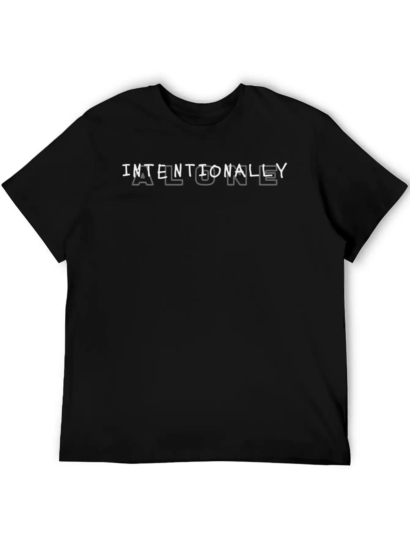 Intentionally Alone Classic Stylish Everyday T-Shirt – Unisex Basic Cotton Tee