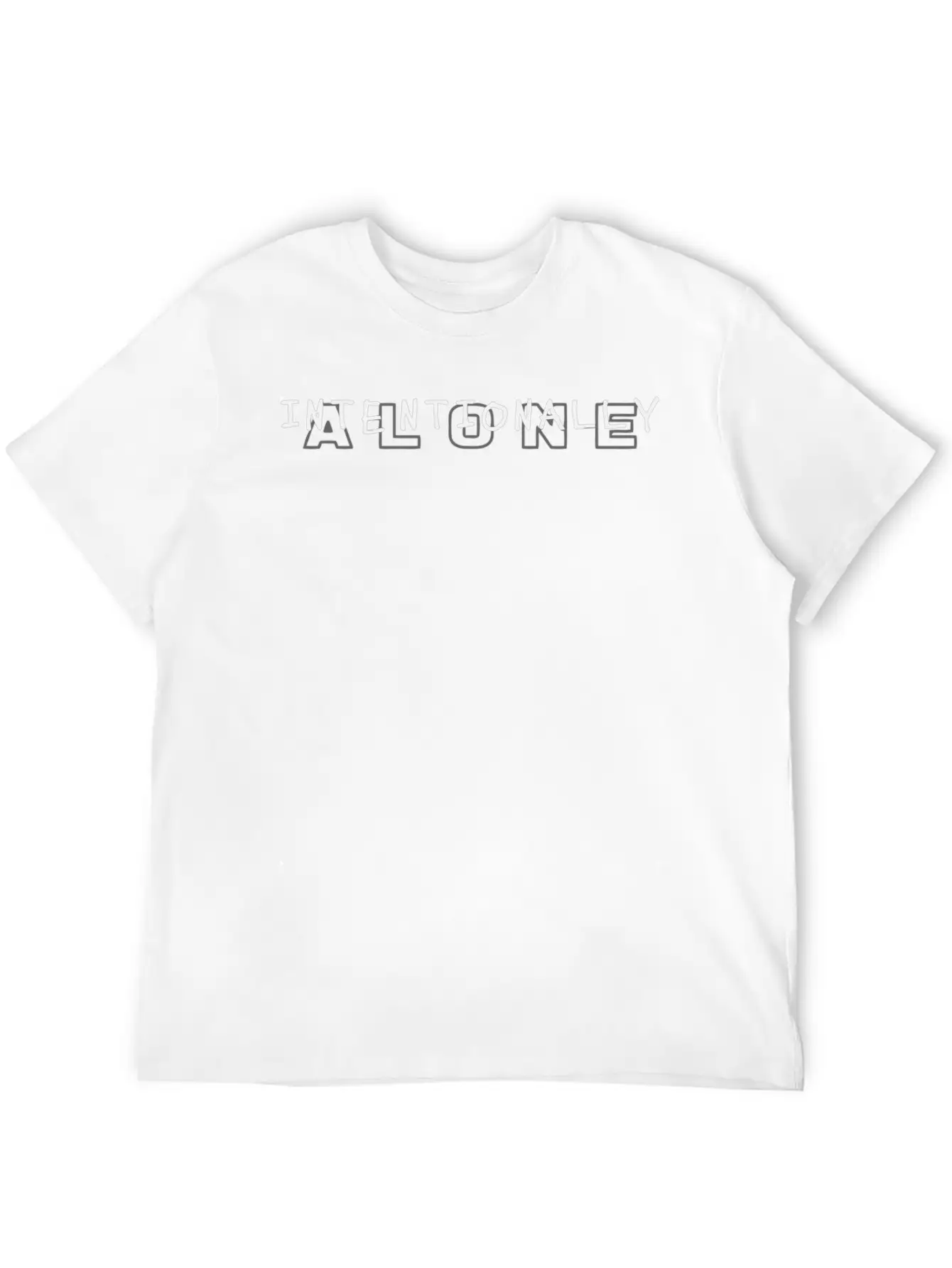 Intentionally Alone Classic Stylish Everyday T-Shirt – Unisex Basic Cotton Tee