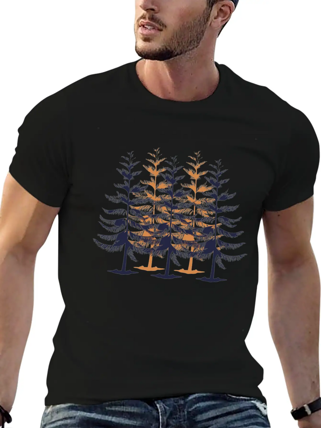 Into The Pine Breathable Soft Cotton T-Shirt – Timeless Casual Look