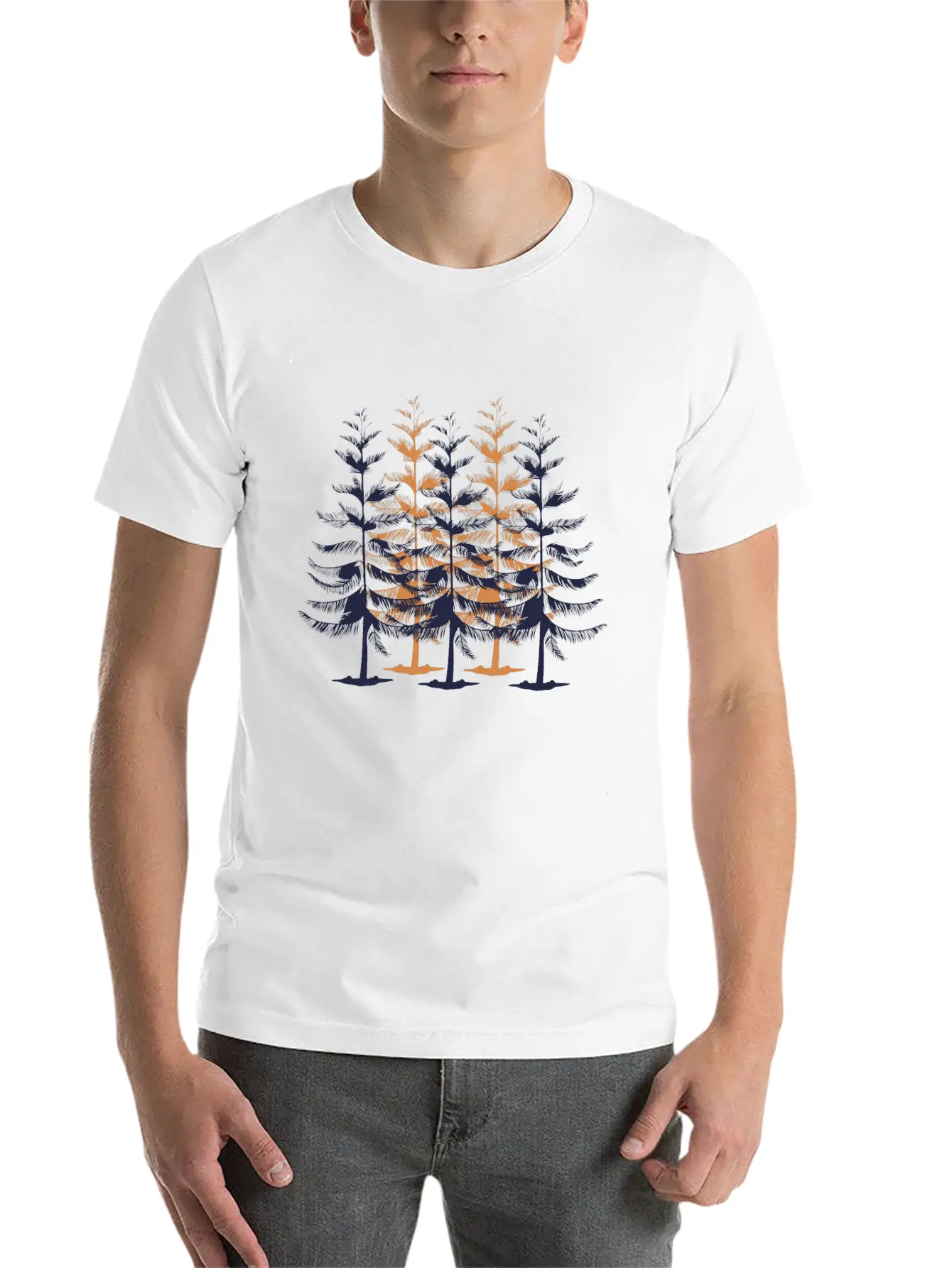 Into The Pine Breathable Soft Cotton T-Shirt – Timeless Casual Look