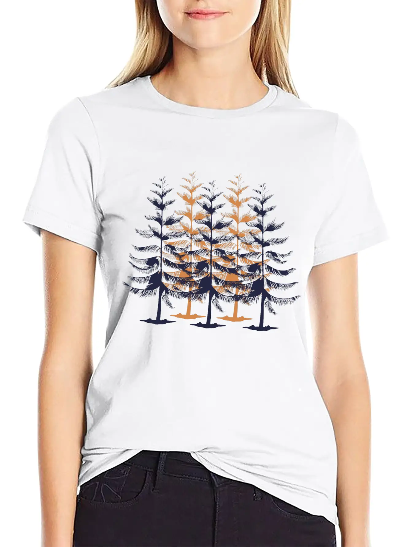 Into The Pine Breathable Soft Cotton T-Shirt – Timeless Casual Look
