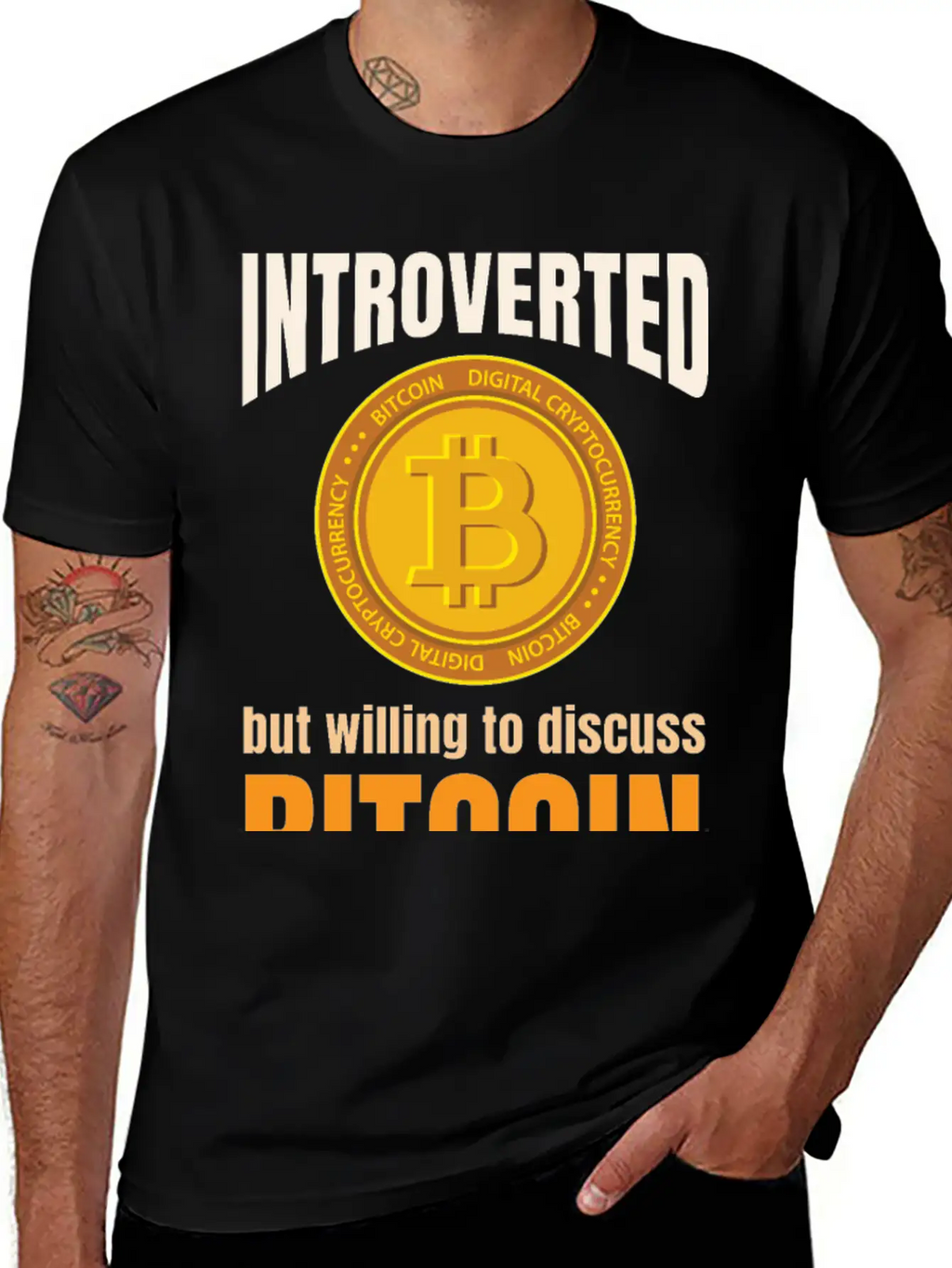 Introvert Bitcoin Classic Cotton Tee – Unisex Comfort For Any Season