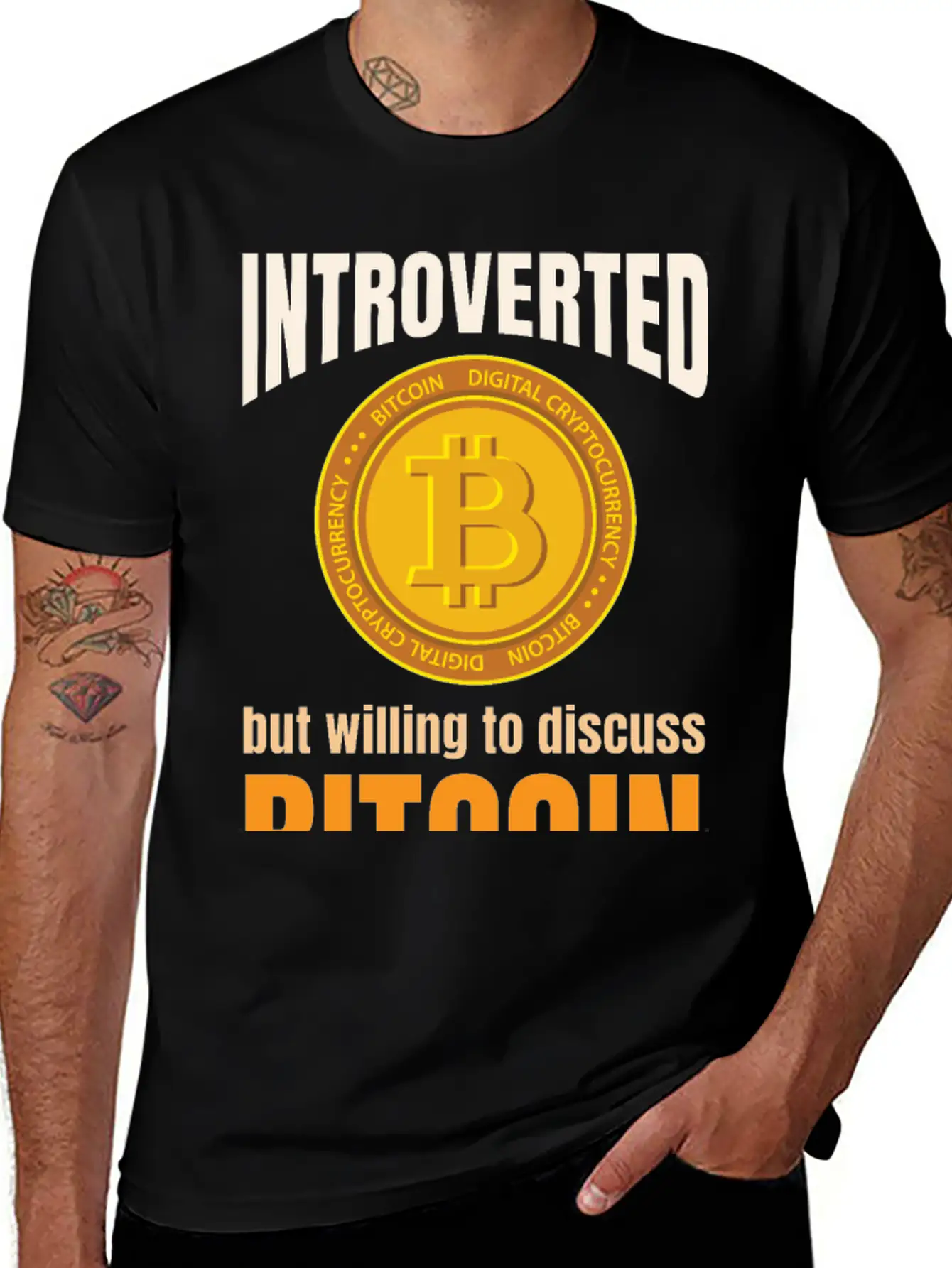 Introvert Bitcoin Classic Cotton Tee – Unisex Comfort For Any Season