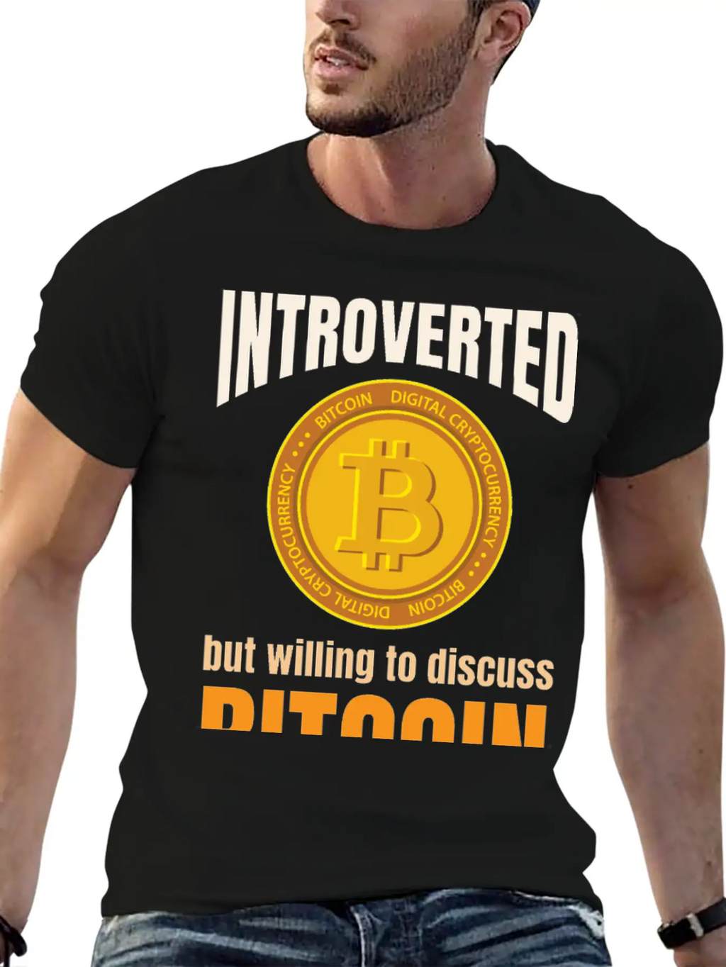 Introvert Bitcoin Classic Cotton Tee – Unisex Comfort For Any Season