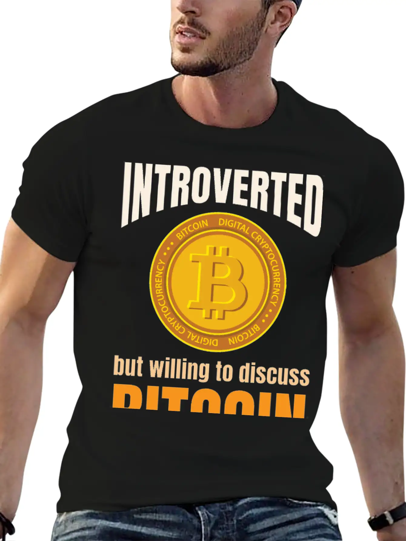 Introvert Bitcoin Classic Cotton Tee – Unisex Comfort For Any Season
