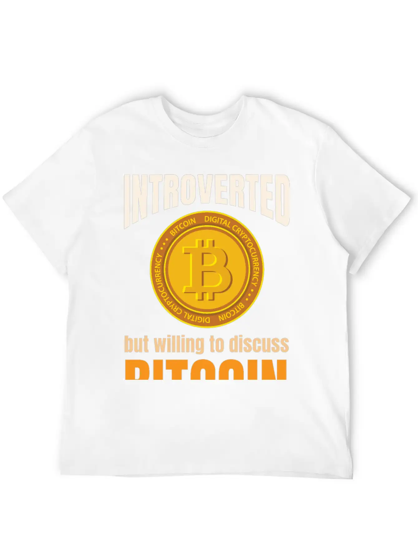 Introvert Bitcoin Classic Cotton Tee – Unisex Comfort For Any Season