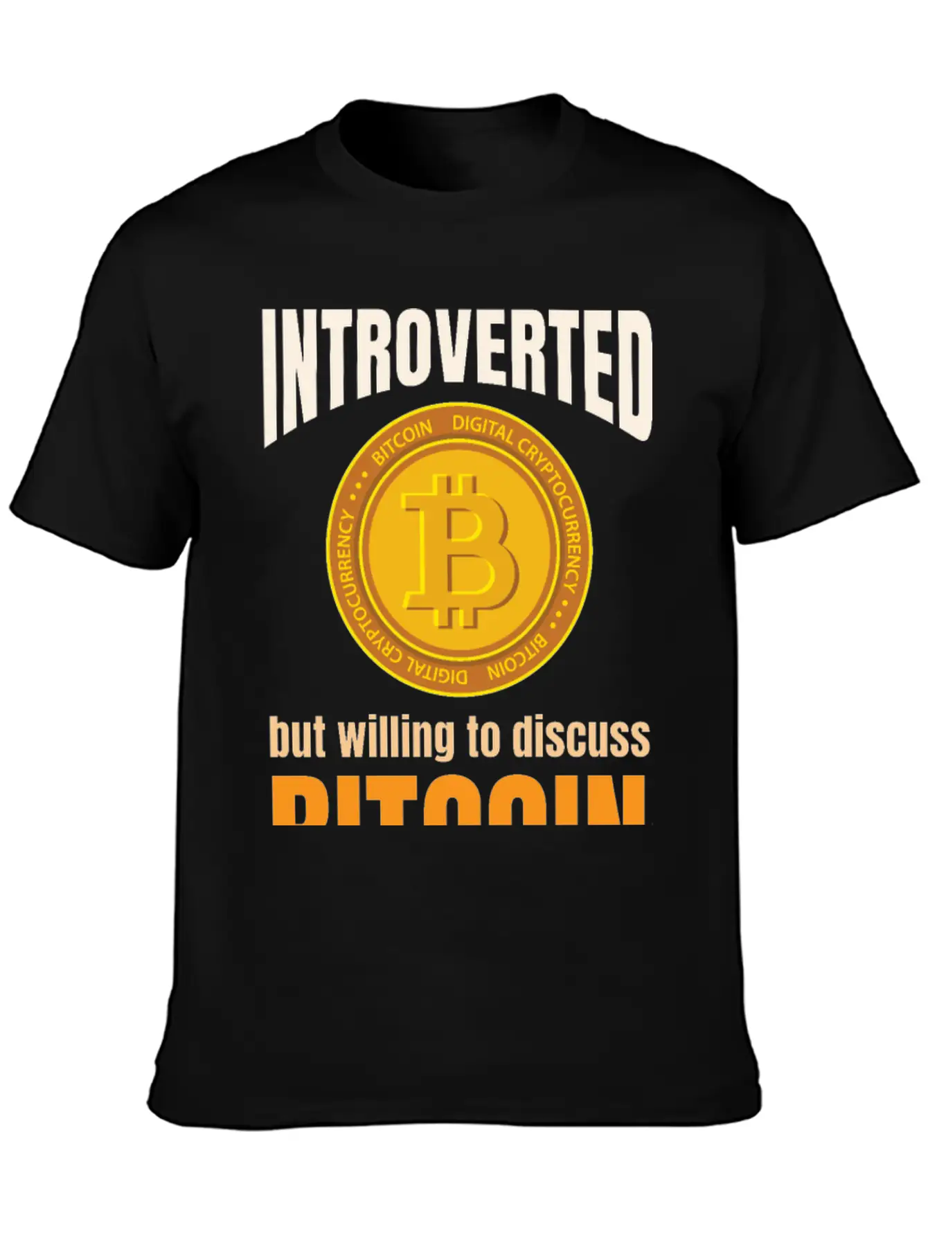 Introvert Bitcoin Classic Cotton Tee – Unisex Comfort For Any Season