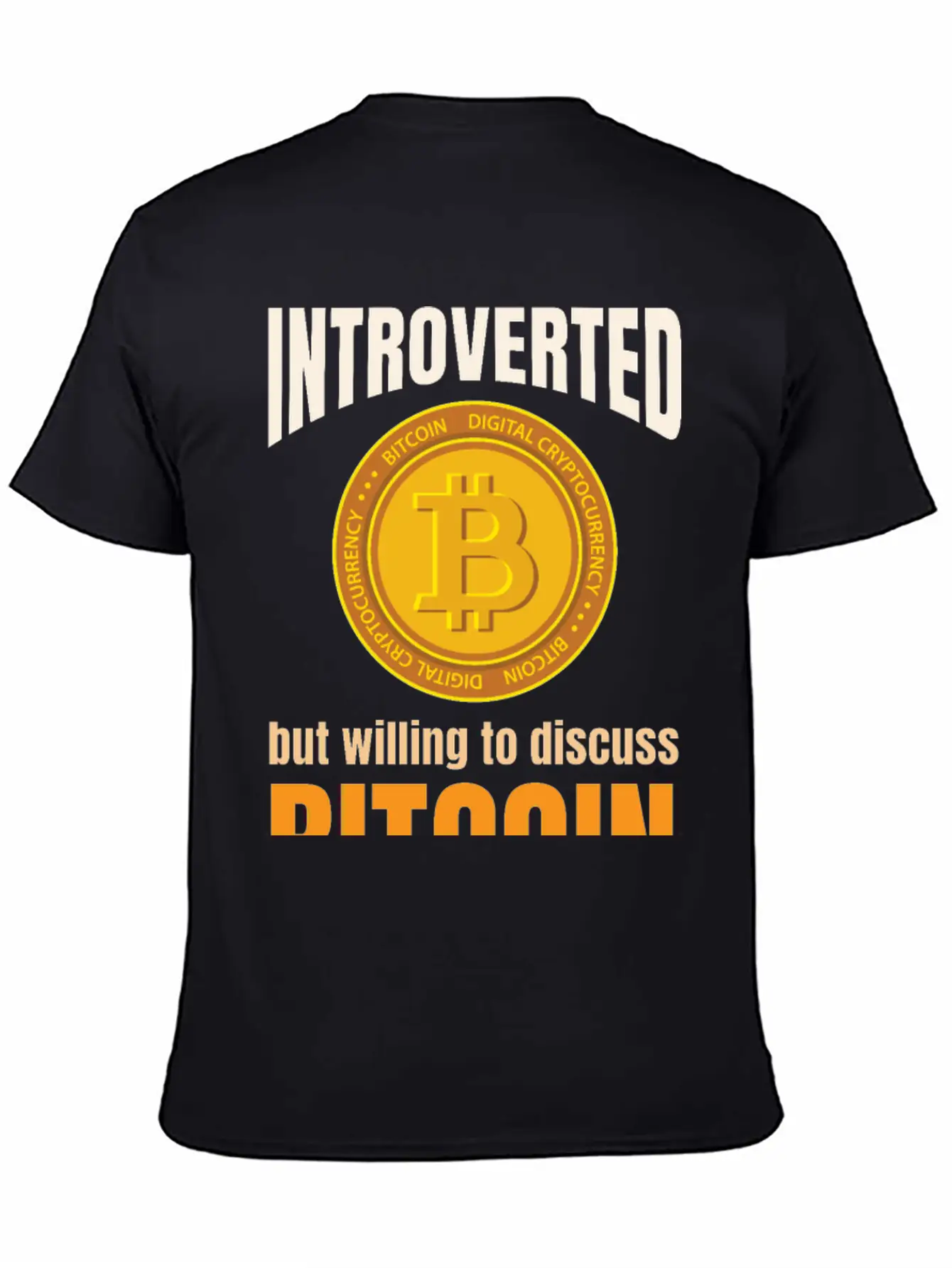 Introvert Bitcoin Classic Cotton Tee – Unisex Comfort For Any Season