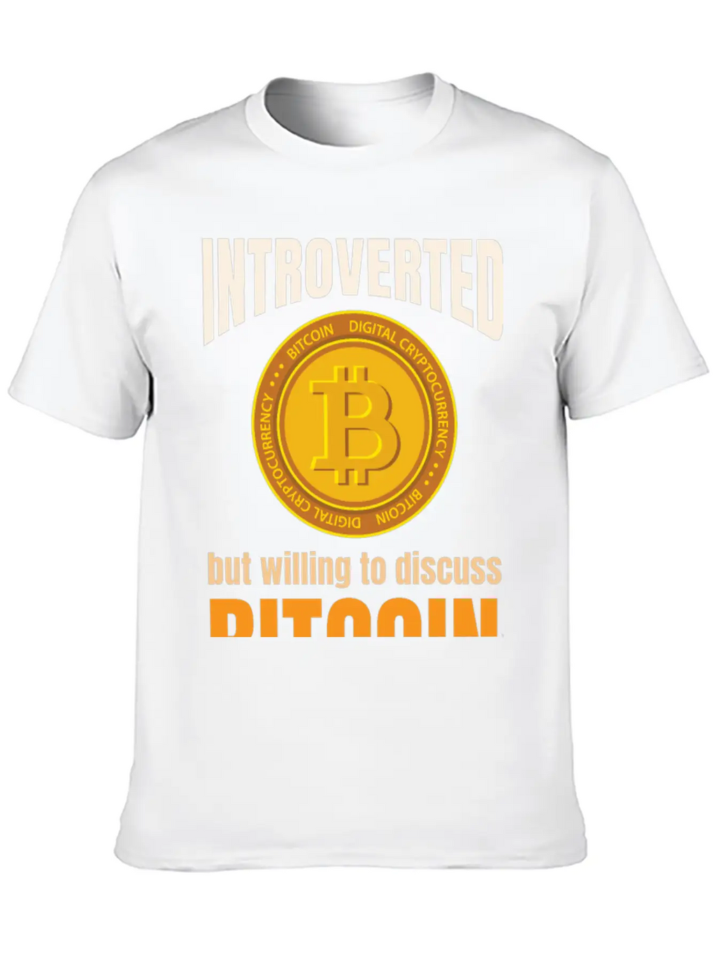 Introvert Bitcoin Classic Cotton Tee – Unisex Comfort For Any Season