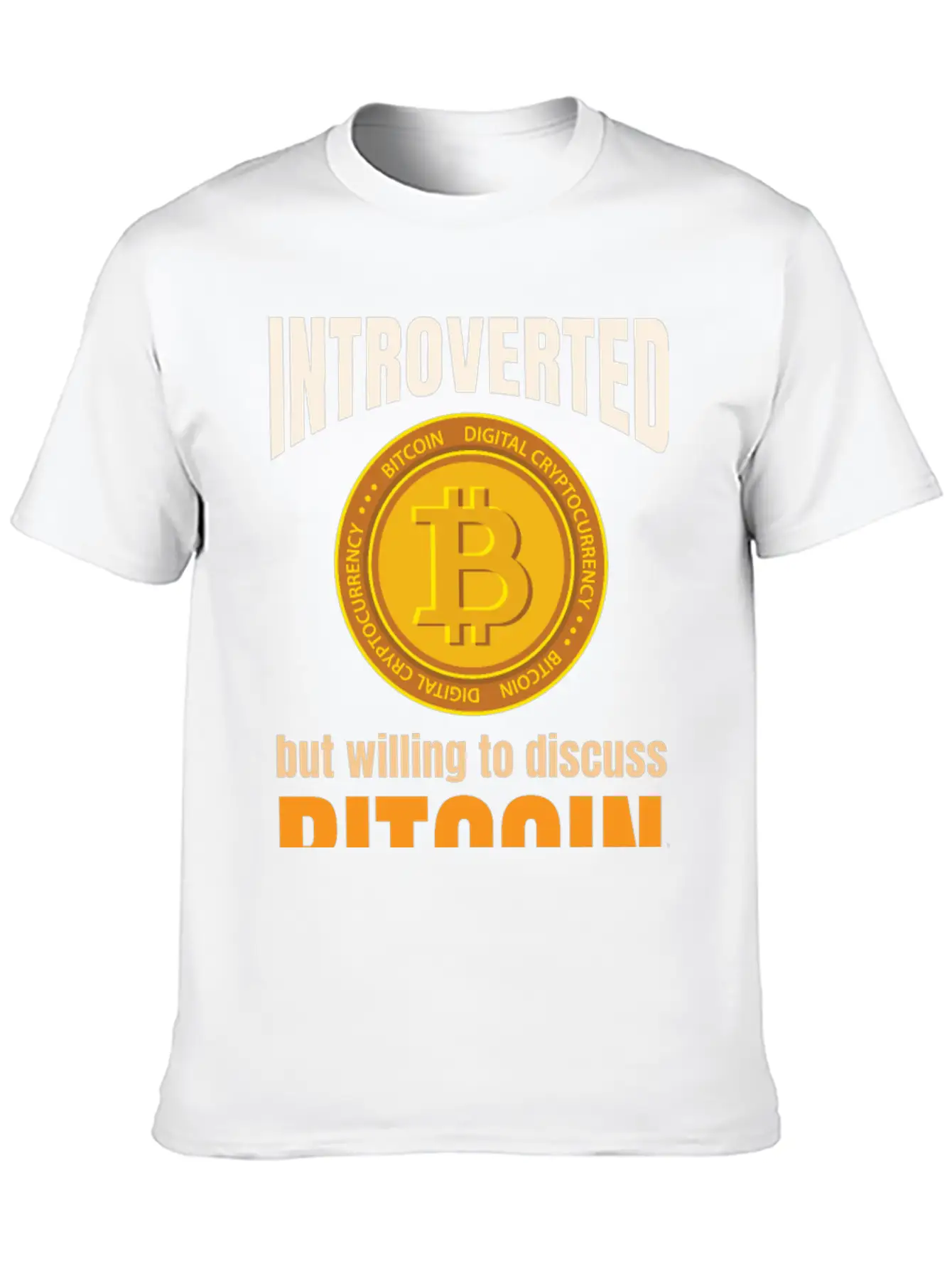 Introvert Bitcoin Classic Cotton Tee – Unisex Comfort For Any Season