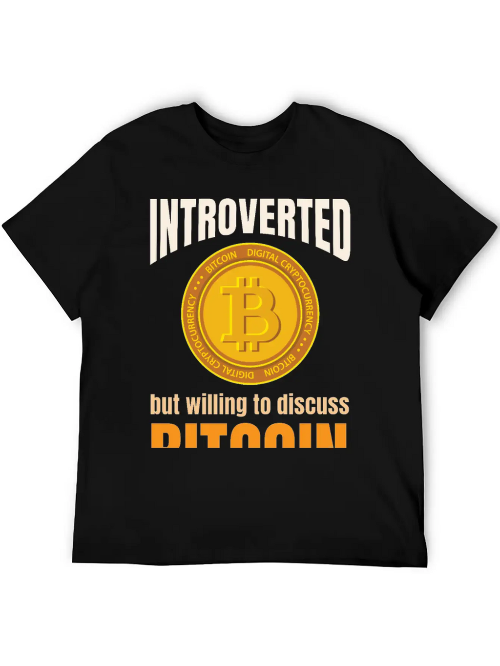 Introvert Bitcoin Classic Cotton Tee – Unisex Comfort For Any Season