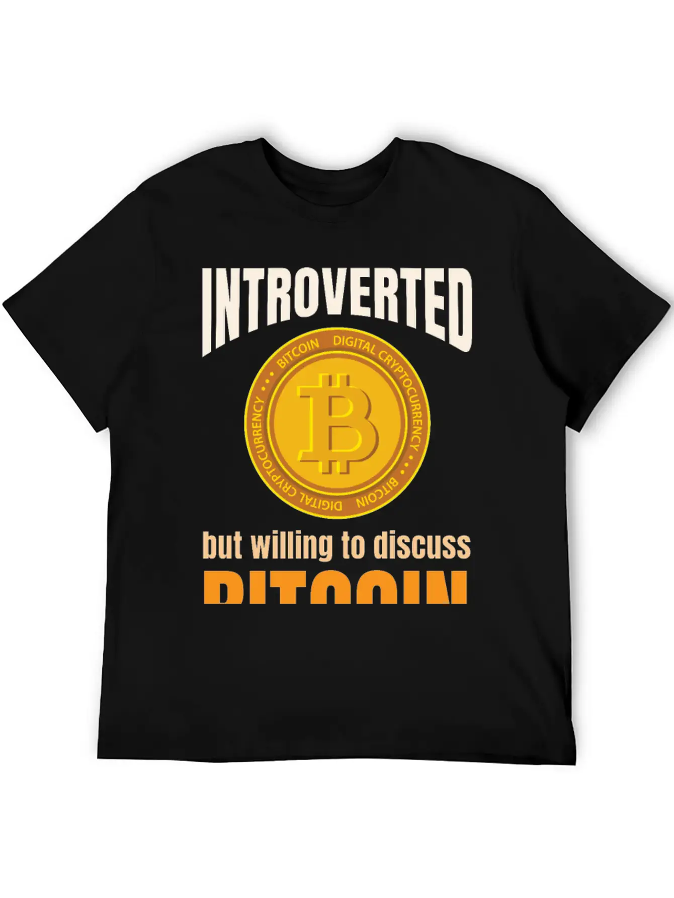 Introvert Bitcoin Classic Cotton Tee – Unisex Comfort For Any Season