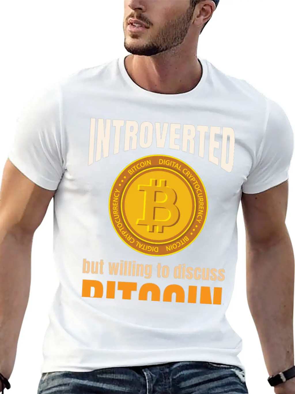 Introvert Bitcoin Classic Cotton Tee – Unisex Comfort For Any Season