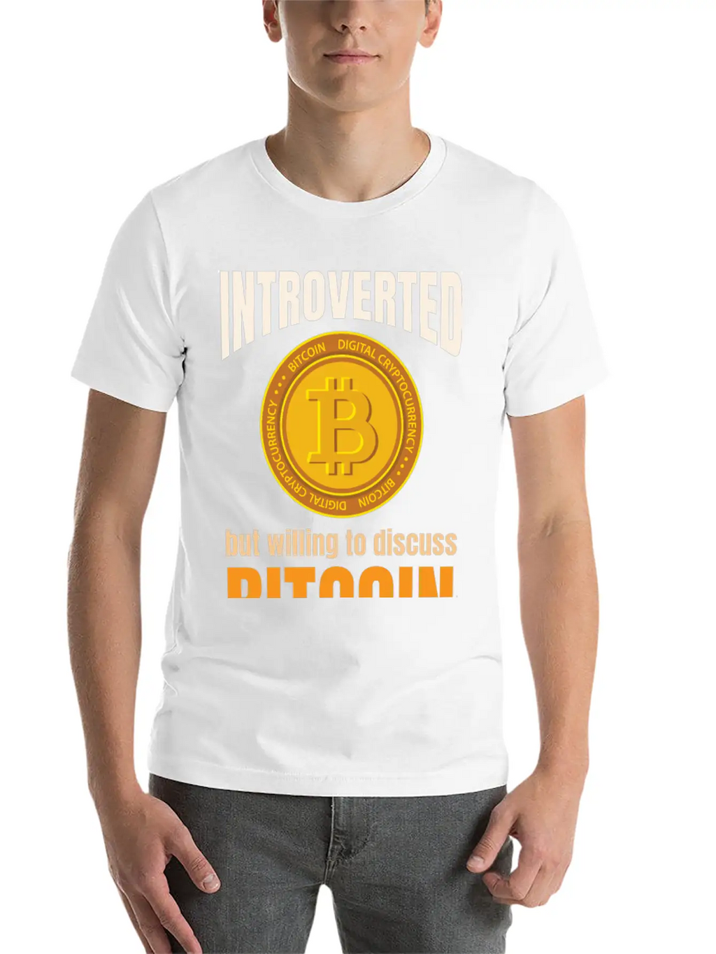 Introvert Bitcoin Classic Cotton Tee – Unisex Comfort For Any Season