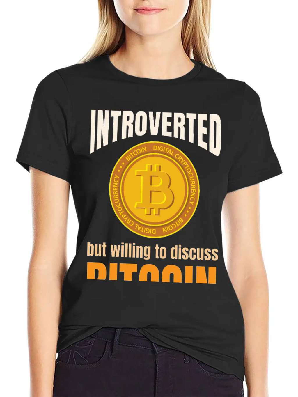 Introvert Bitcoin Classic Cotton Tee – Unisex Comfort For Any Season