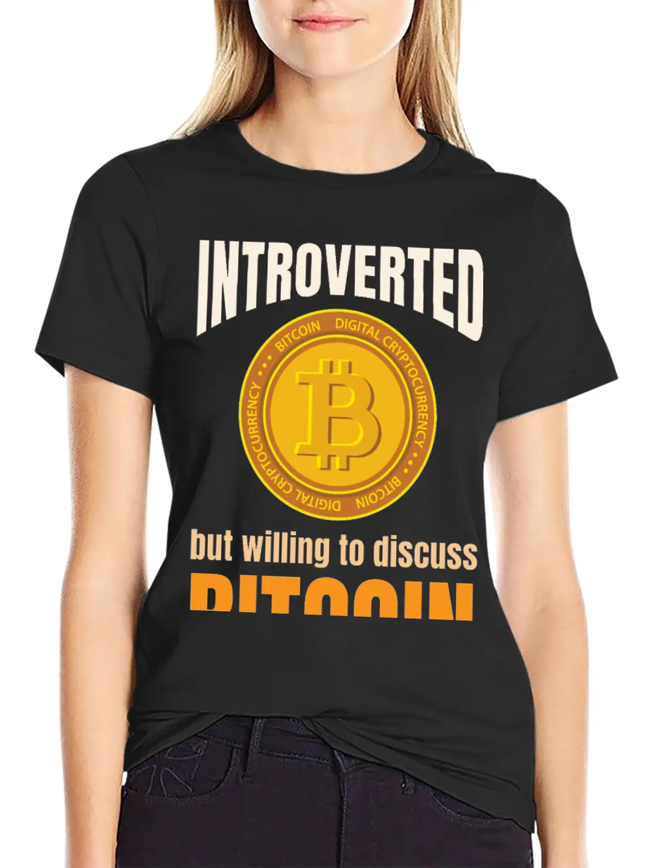 Introvert Bitcoin Classic Cotton Tee – Unisex Comfort For Any Season