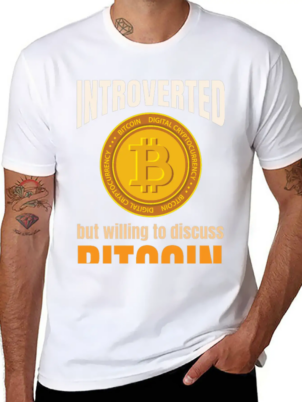Introvert Bitcoin Classic Cotton Tee – Unisex Comfort For Any Season