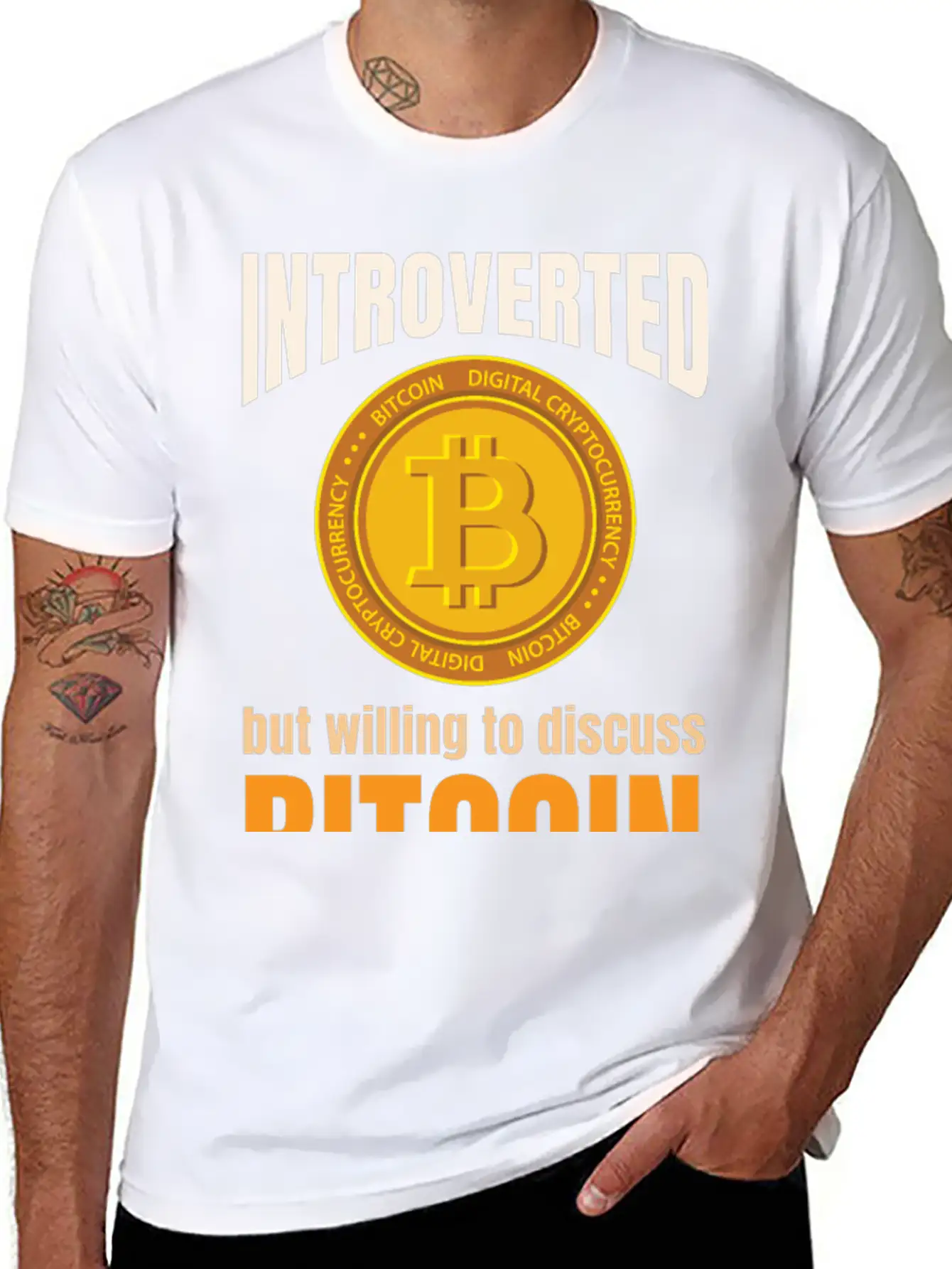 Introvert Bitcoin Classic Cotton Tee – Unisex Comfort For Any Season