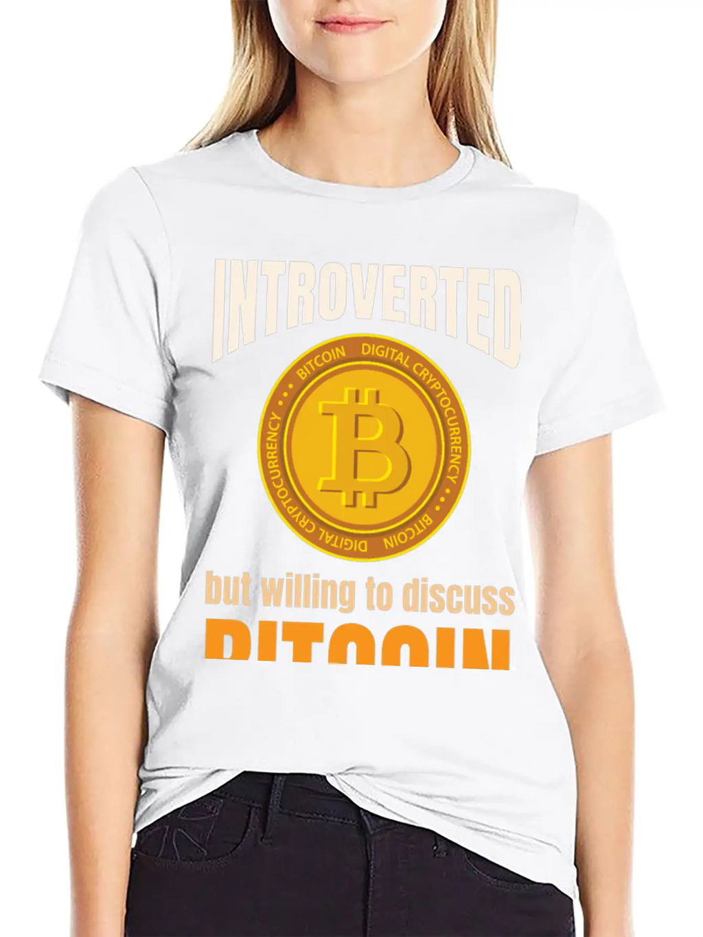 Introvert Bitcoin Classic Cotton Tee – Unisex Comfort For Any Season