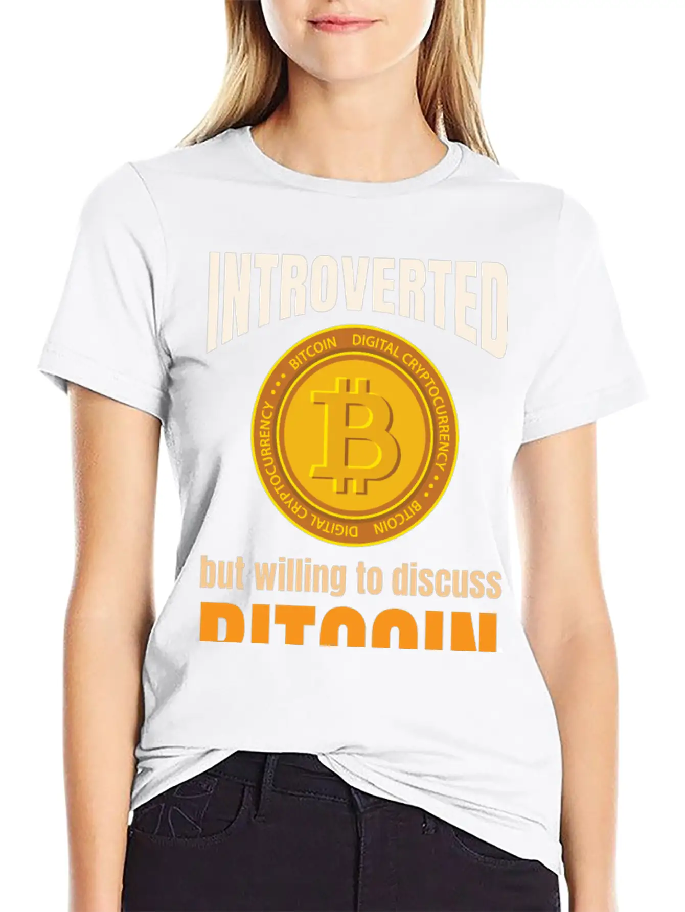 Introvert Bitcoin Classic Cotton Tee – Unisex Comfort For Any Season