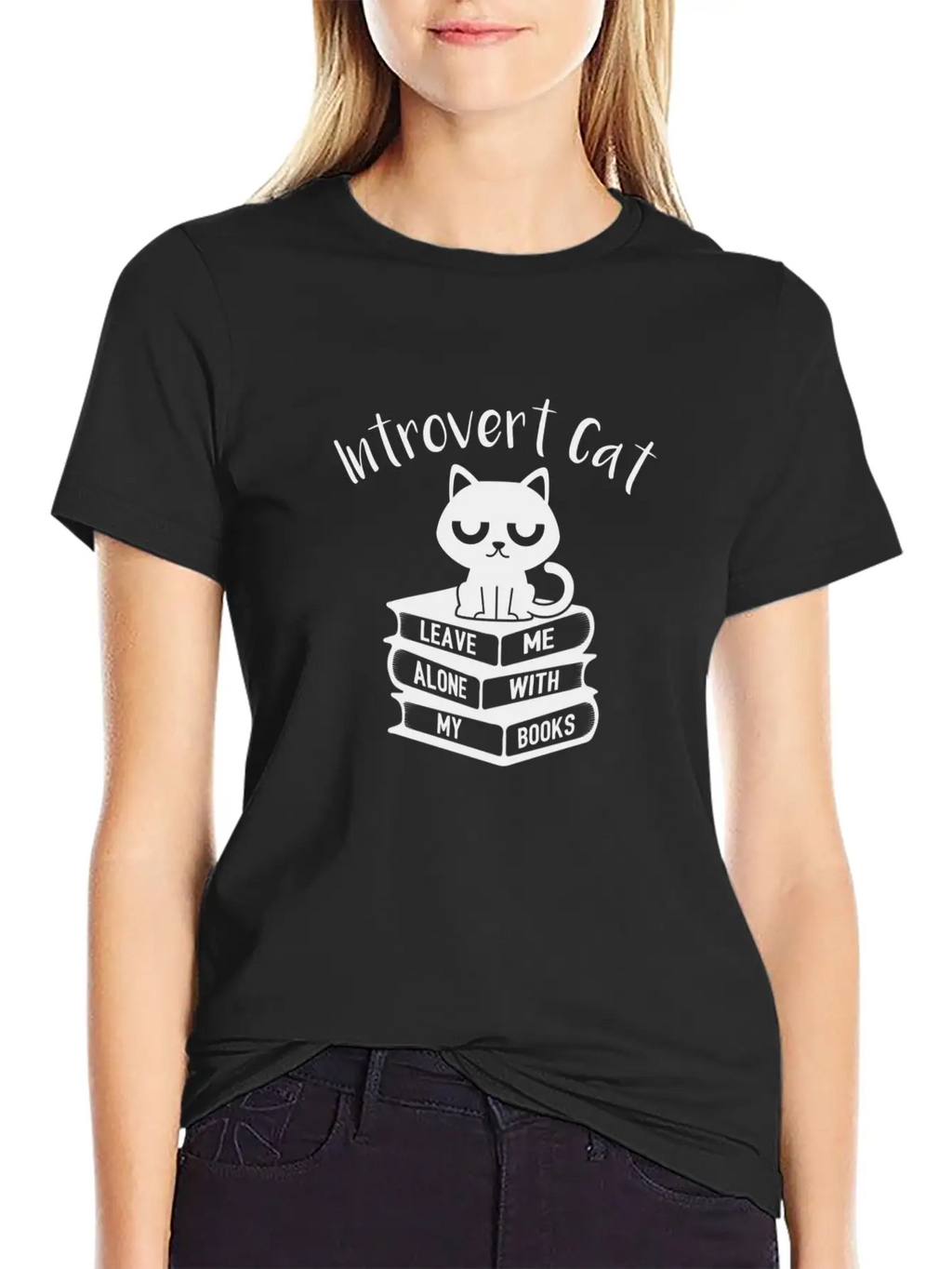 Introvert Cat Leave Me Alone Gift Classic Cotton Tee – Unisex Comfort For Any Season