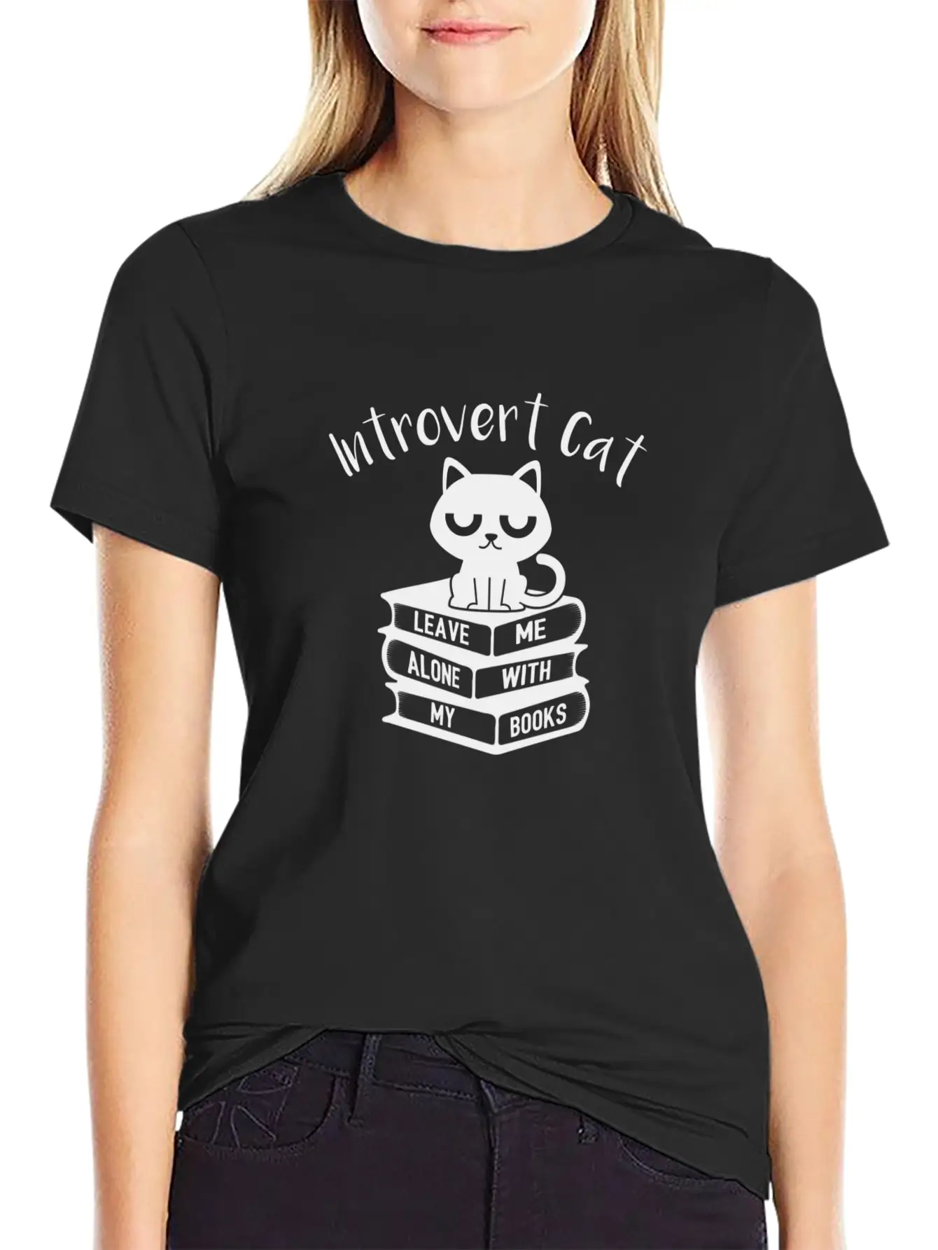 Introvert Cat Leave Me Alone Gift Classic Cotton Tee – Unisex Comfort For Any Season