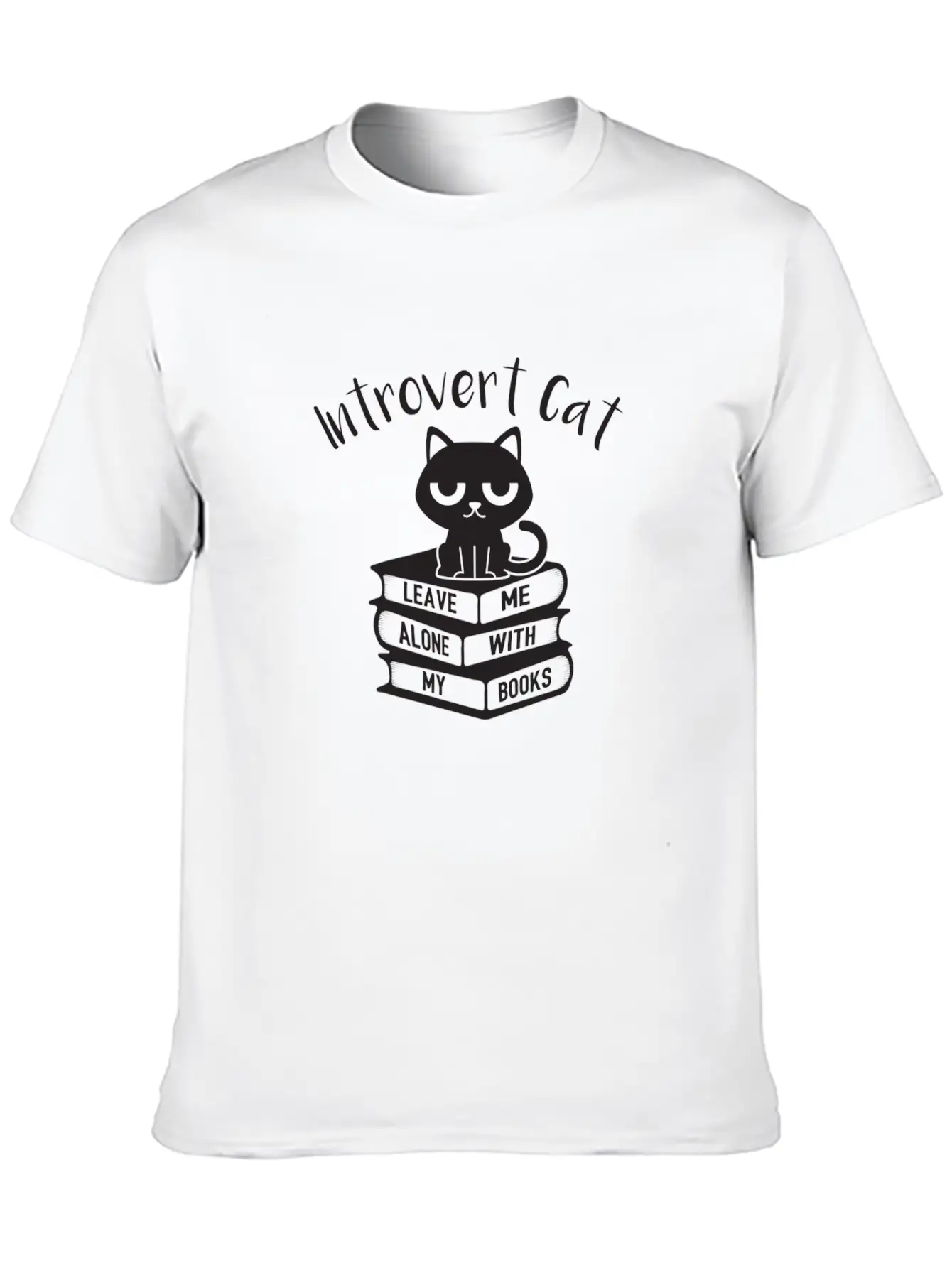 Introvert Cat Leave Me Alone Gift Classic Cotton Tee – Unisex Comfort For Any Season