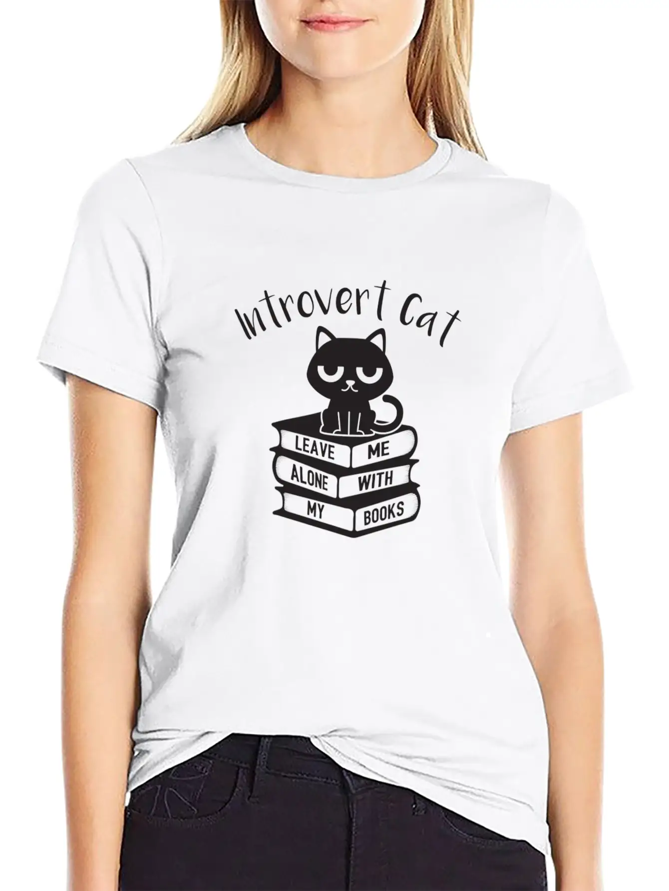 Introvert Cat Leave Me Alone Gift Classic Cotton Tee – Unisex Comfort For Any Season