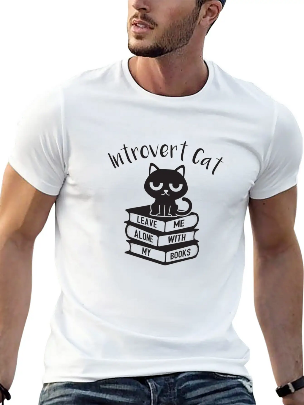 Introvert Cat Leave Me Alone Gift Classic Cotton Tee – Unisex Comfort For Any Season