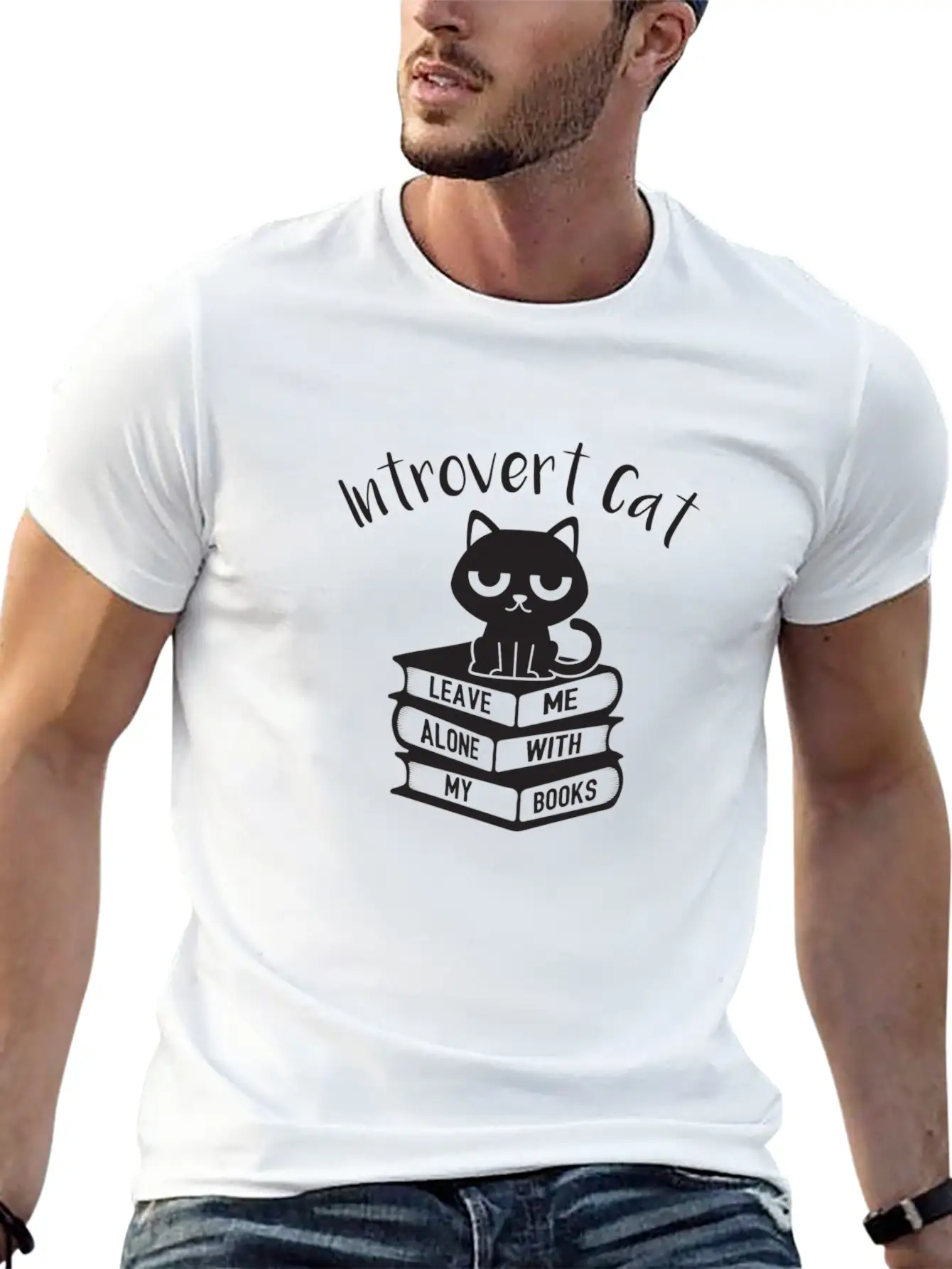 Introvert Cat Leave Me Alone Gift Classic Cotton Tee – Unisex Comfort For Any Season