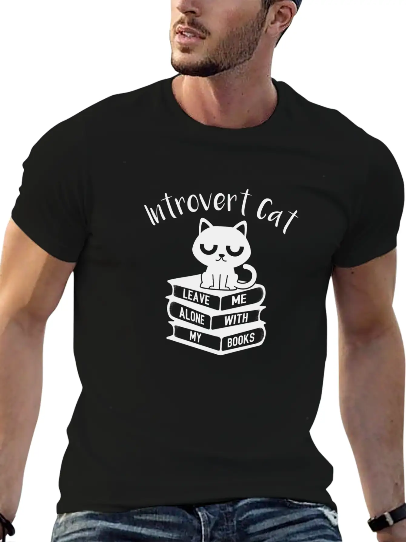 Introvert Cat Leave Me Alone Gift Classic Cotton Tee – Unisex Comfort For Any Season