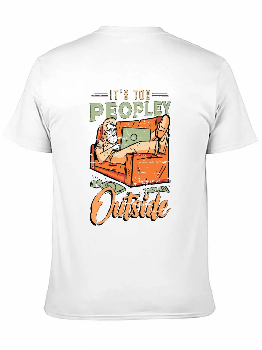 Introvert It's Too Peopley Outside Introverted Timeless Short Sleeve Tee – Comfy And Minimalist Design