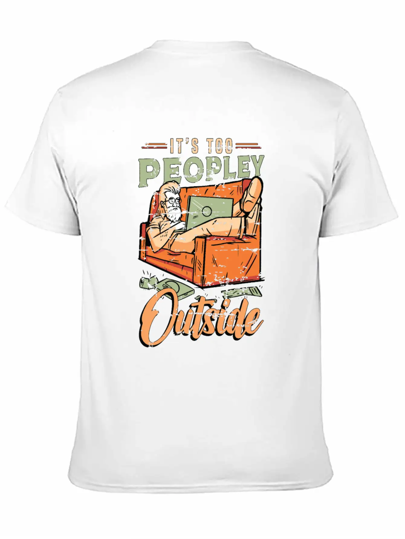 Introvert It's Too Peopley Outside Introverted Timeless Short Sleeve Tee – Comfy And Minimalist Design