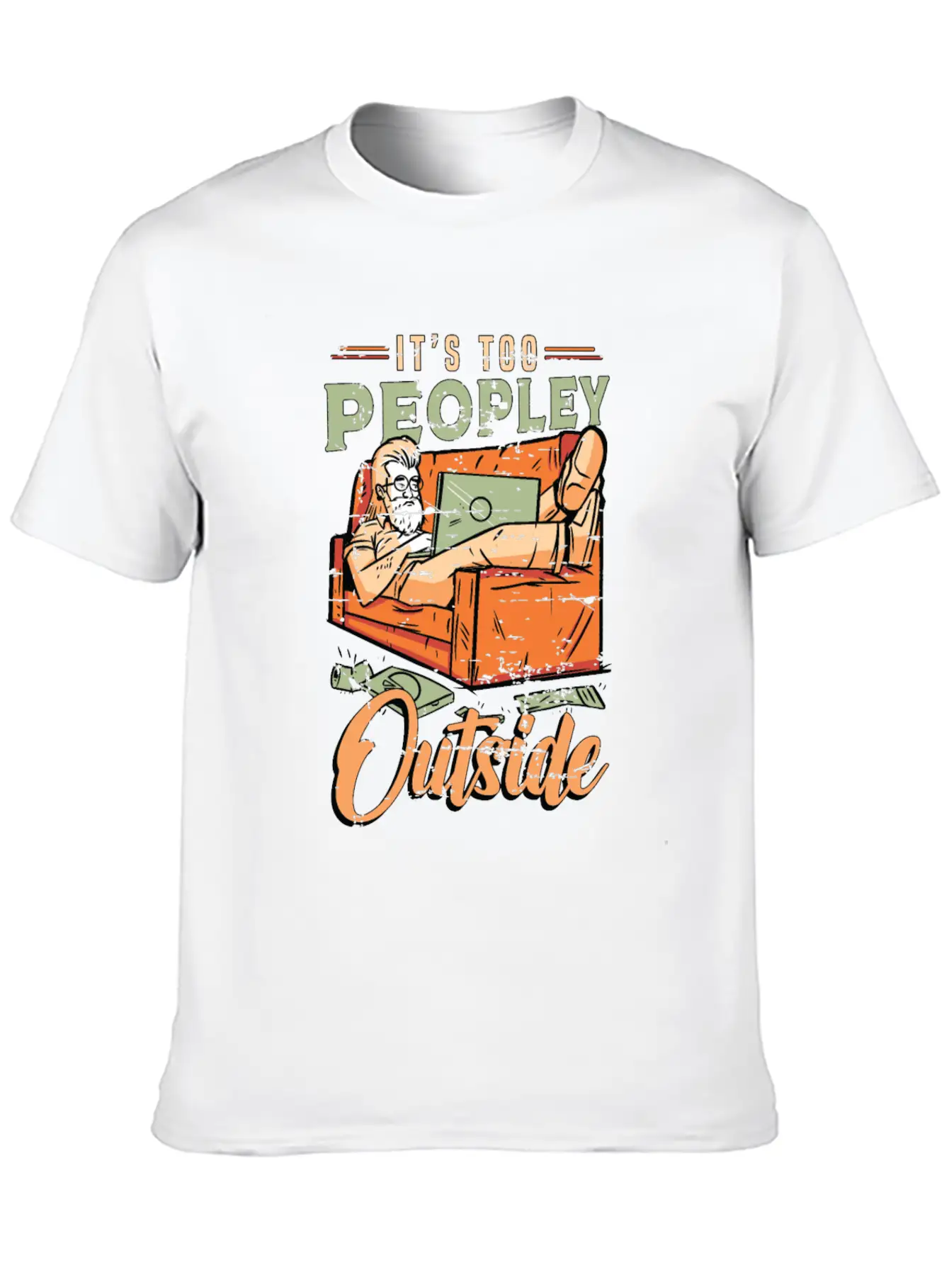 Introvert It's Too Peopley Outside Introverted Timeless Short Sleeve Tee – Comfy And Minimalist Design