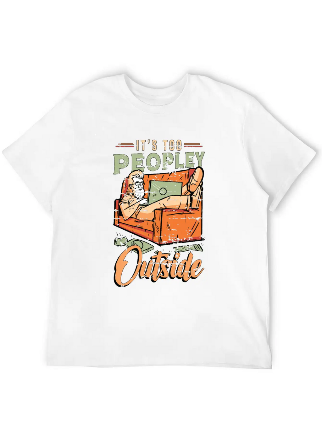 Introvert It's Too Peopley Outside Introverted Timeless Short Sleeve Tee – Comfy And Minimalist Design