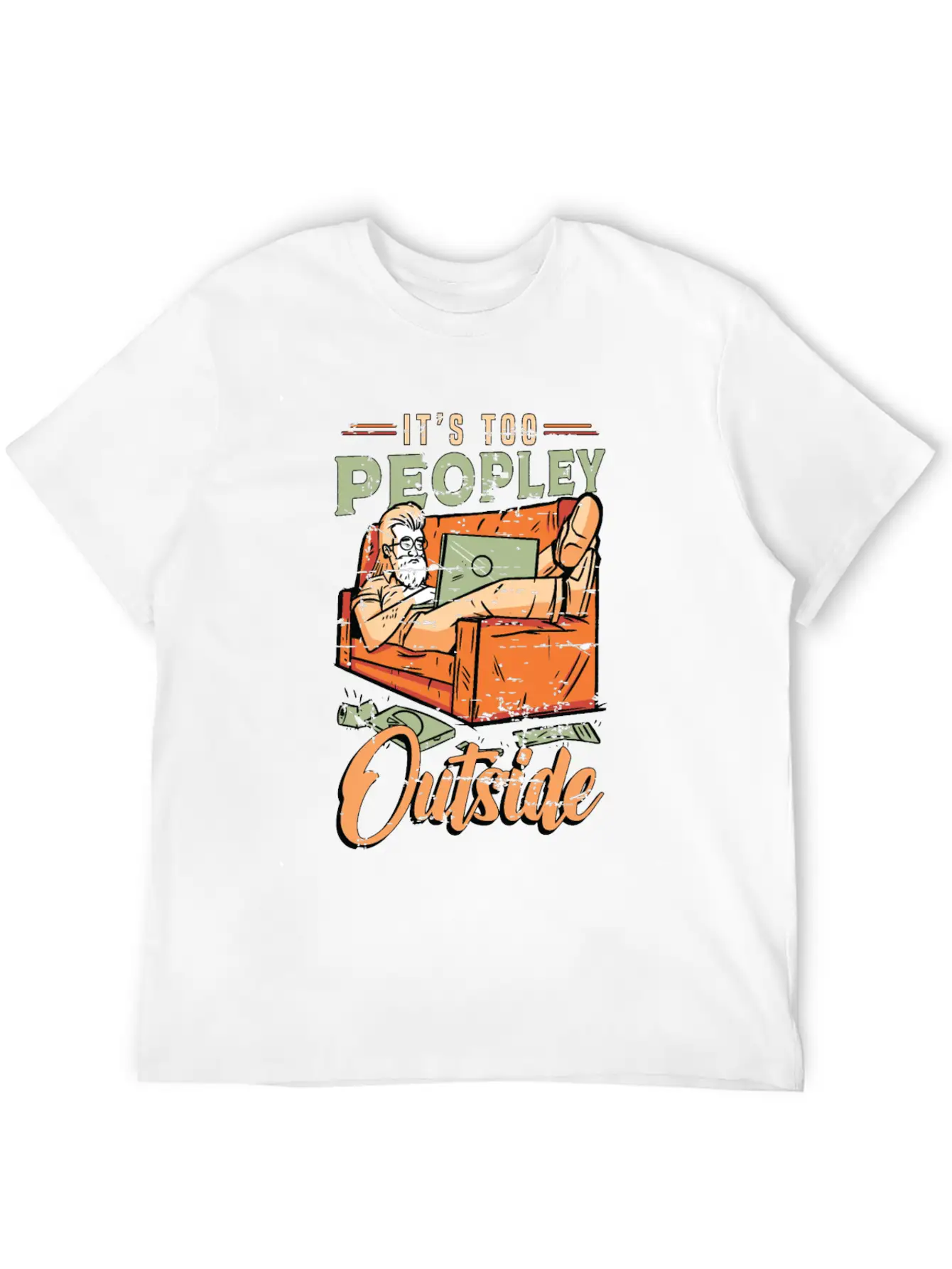 Introvert It's Too Peopley Outside Introverted Timeless Short Sleeve Tee – Comfy And Minimalist Design