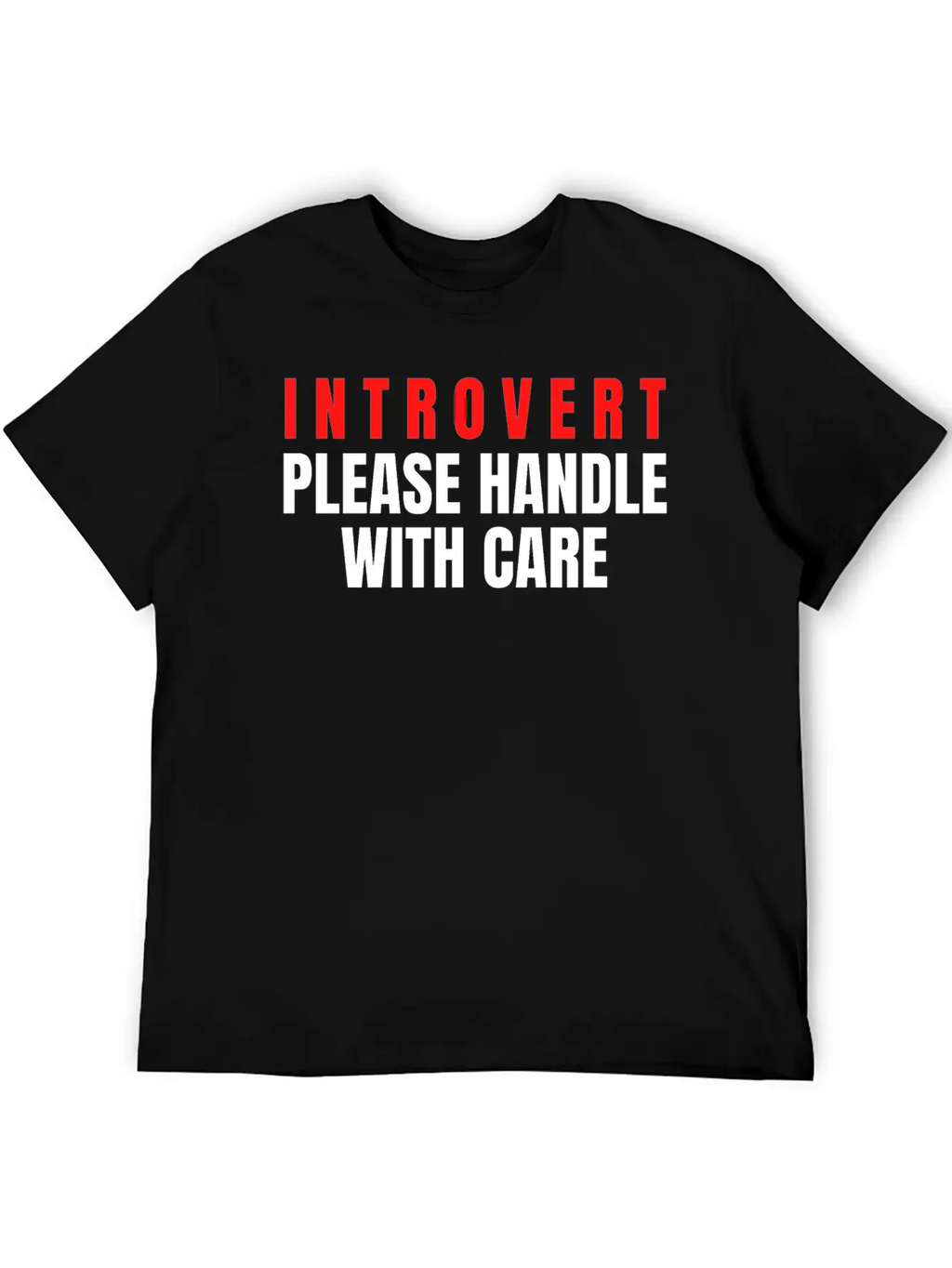 Introvert Please Handle With Care Essential Cotton Tee For Daily Outfits – Unisex Style