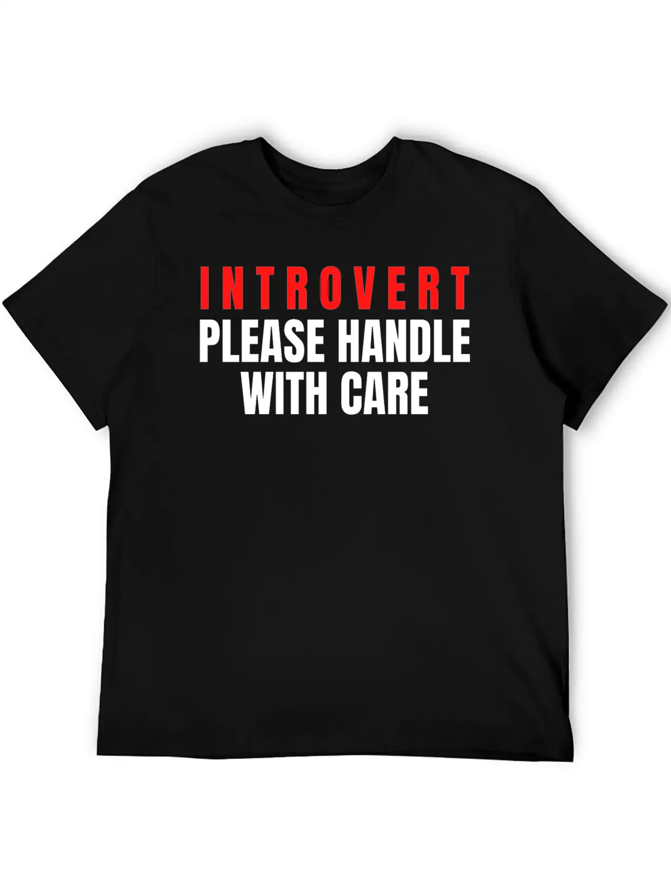 Introvert Please Handle With Care Essential Cotton Tee For Daily Outfits – Unisex Style