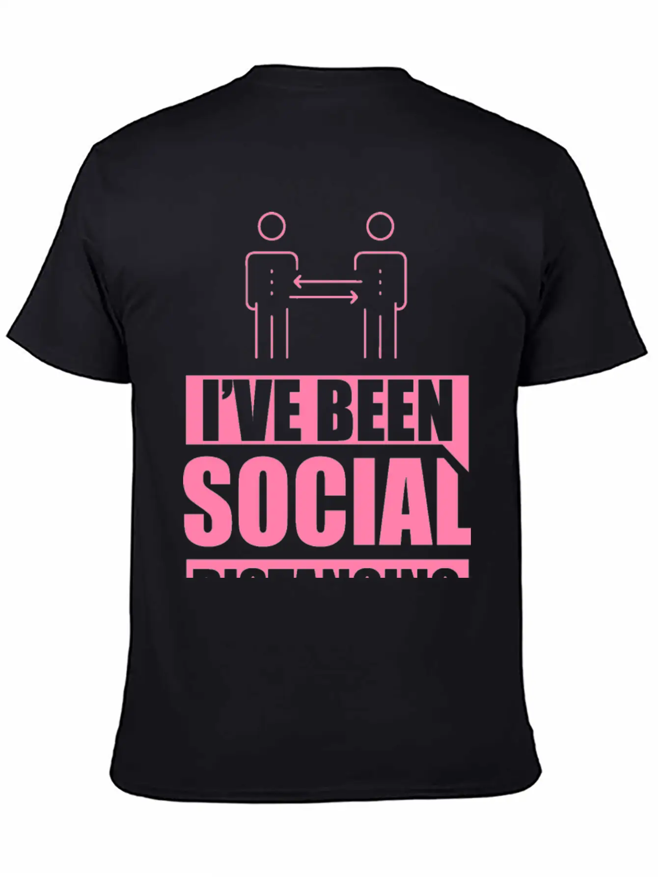 Introvert - Social Distancing Introverted Shy Modern Fit Casual T-Shirt – Clean And Versatile Design