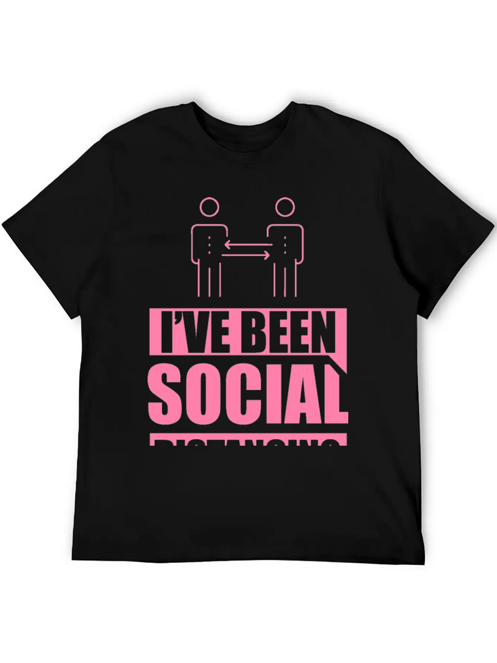 Introvert - Social Distancing Introverted Shy Modern Fit Casual T-Shirt – Clean And Versatile Design