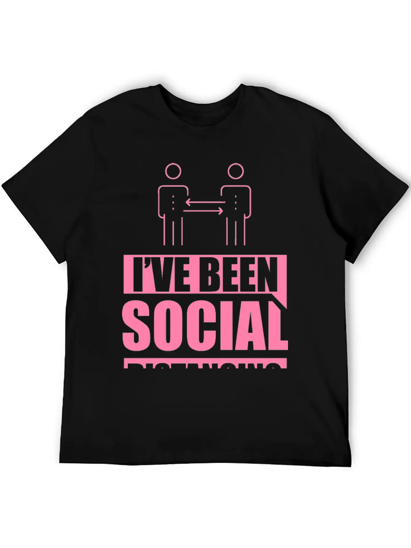Introvert - Social Distancing Introverted Shy Modern Fit Casual T-Shirt – Clean And Versatile Design
