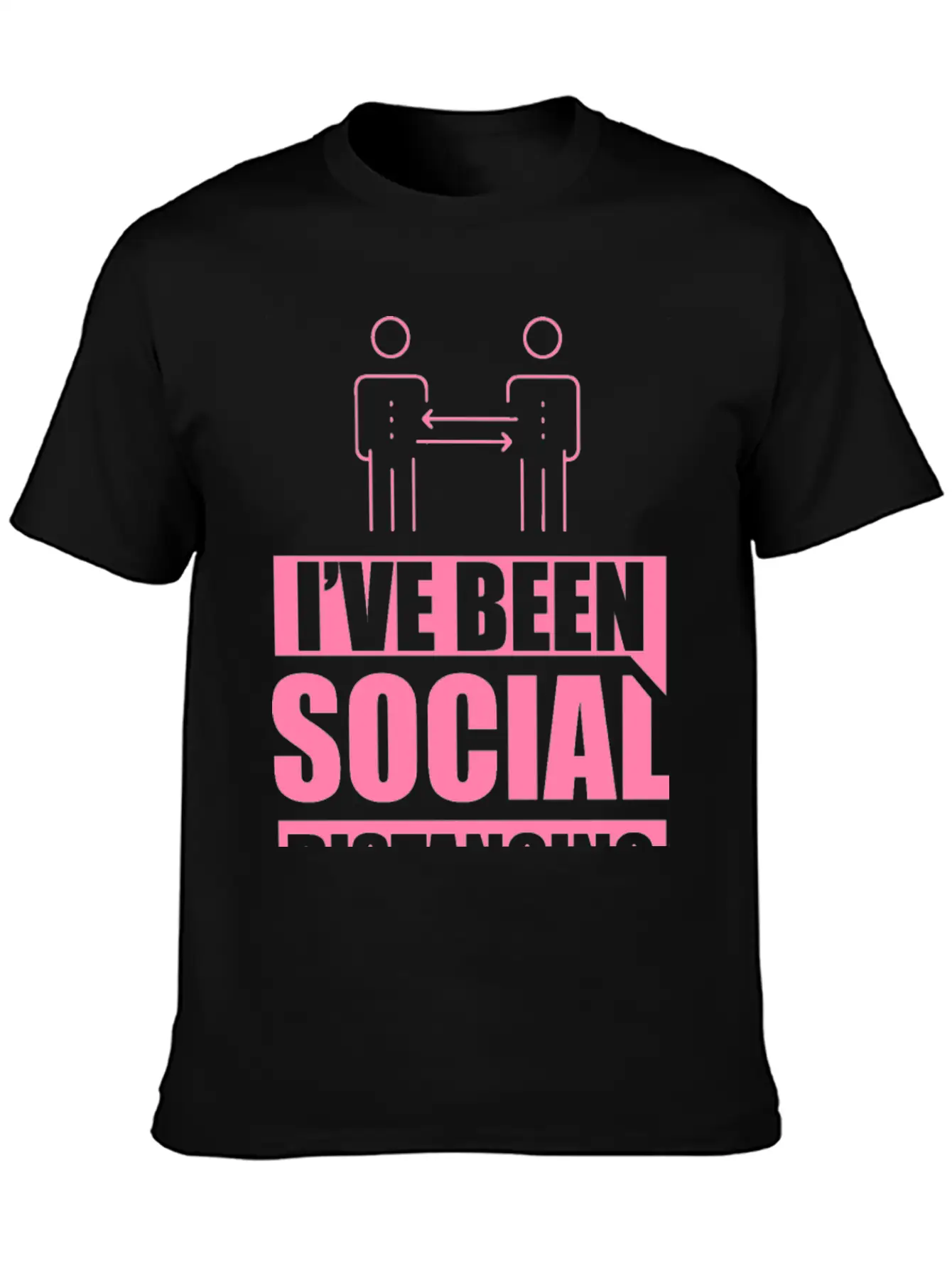 Introvert - Social Distancing Introverted Shy Modern Fit Casual T-Shirt – Clean And Versatile Design