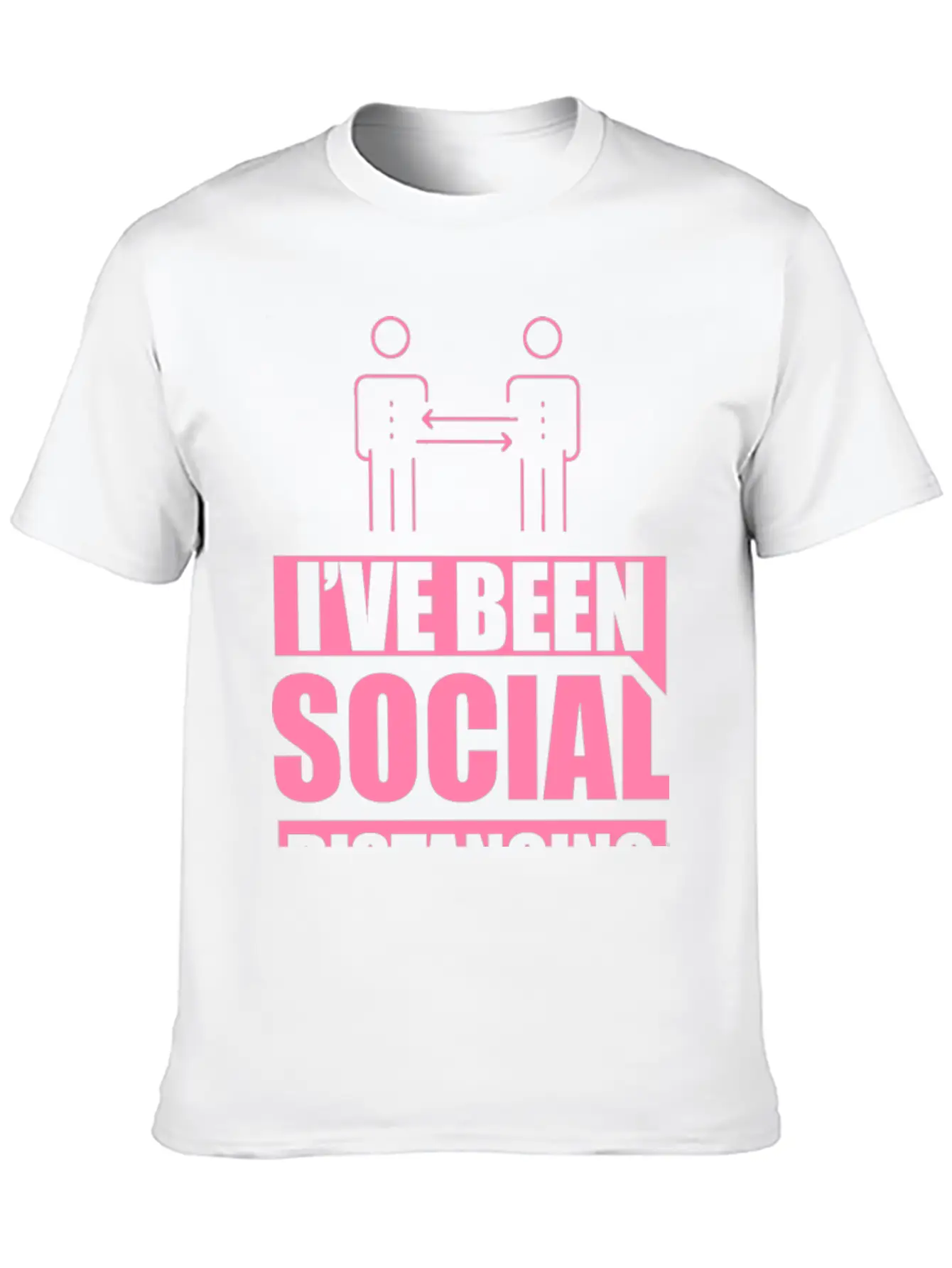Introvert - Social Distancing Introverted Shy Modern Fit Casual T-Shirt – Clean And Versatile Design