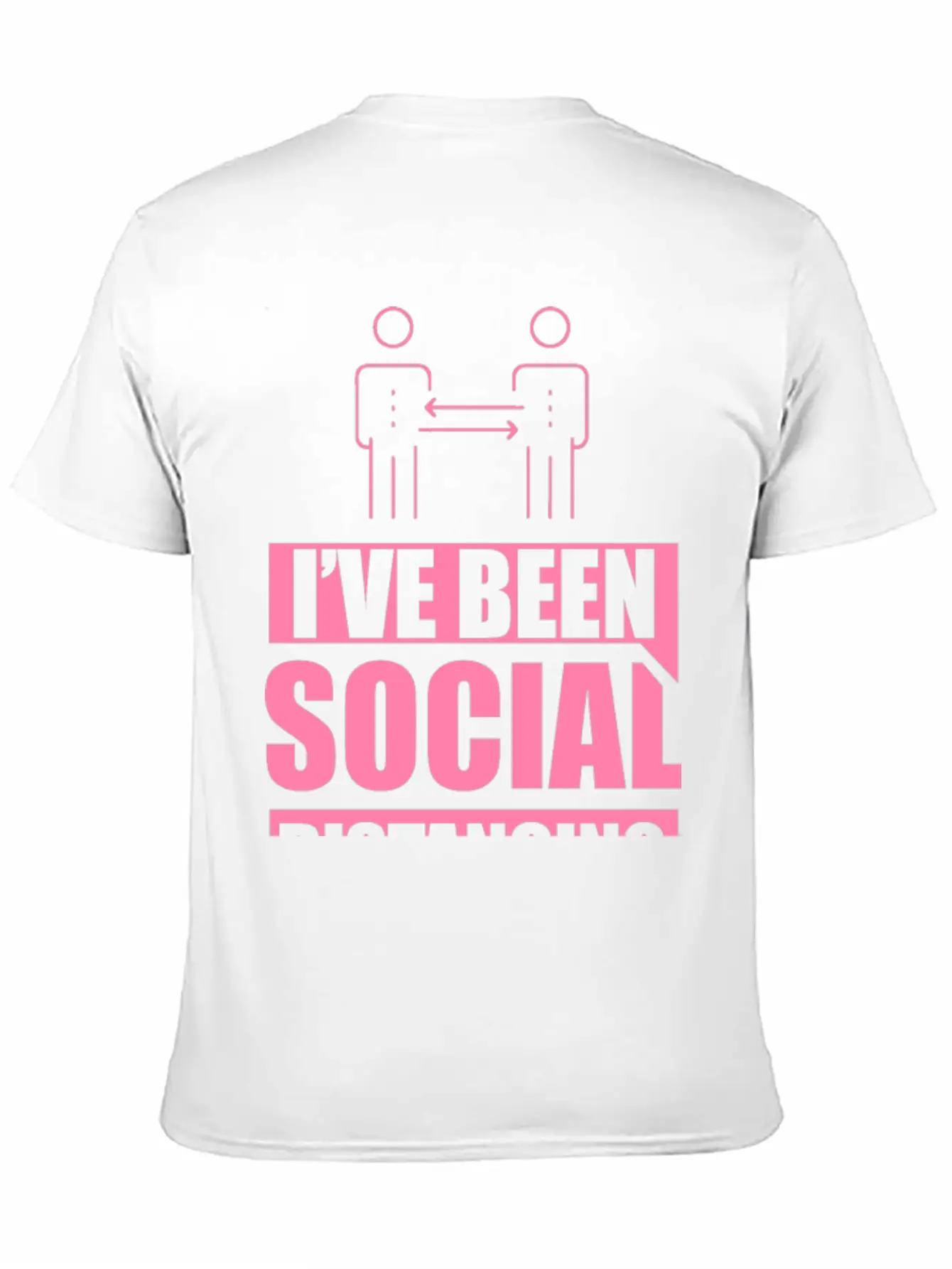 Introvert - Social Distancing Introverted Shy Modern Fit Casual T-Shirt – Clean And Versatile Design