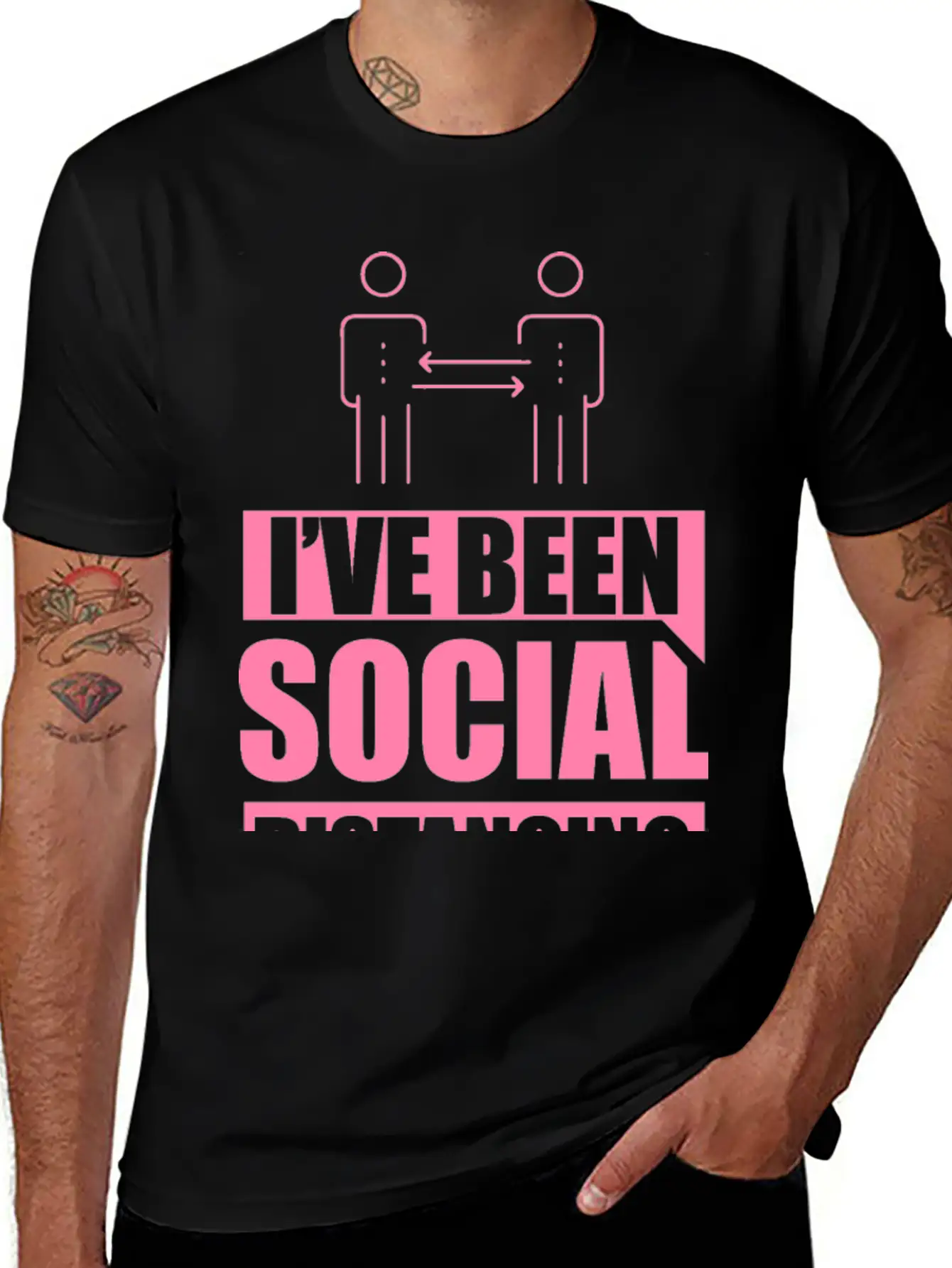 Introvert - Social Distancing Introverted Shy Unisex Casual T-Shirt – Clean Design For Daily Comfort