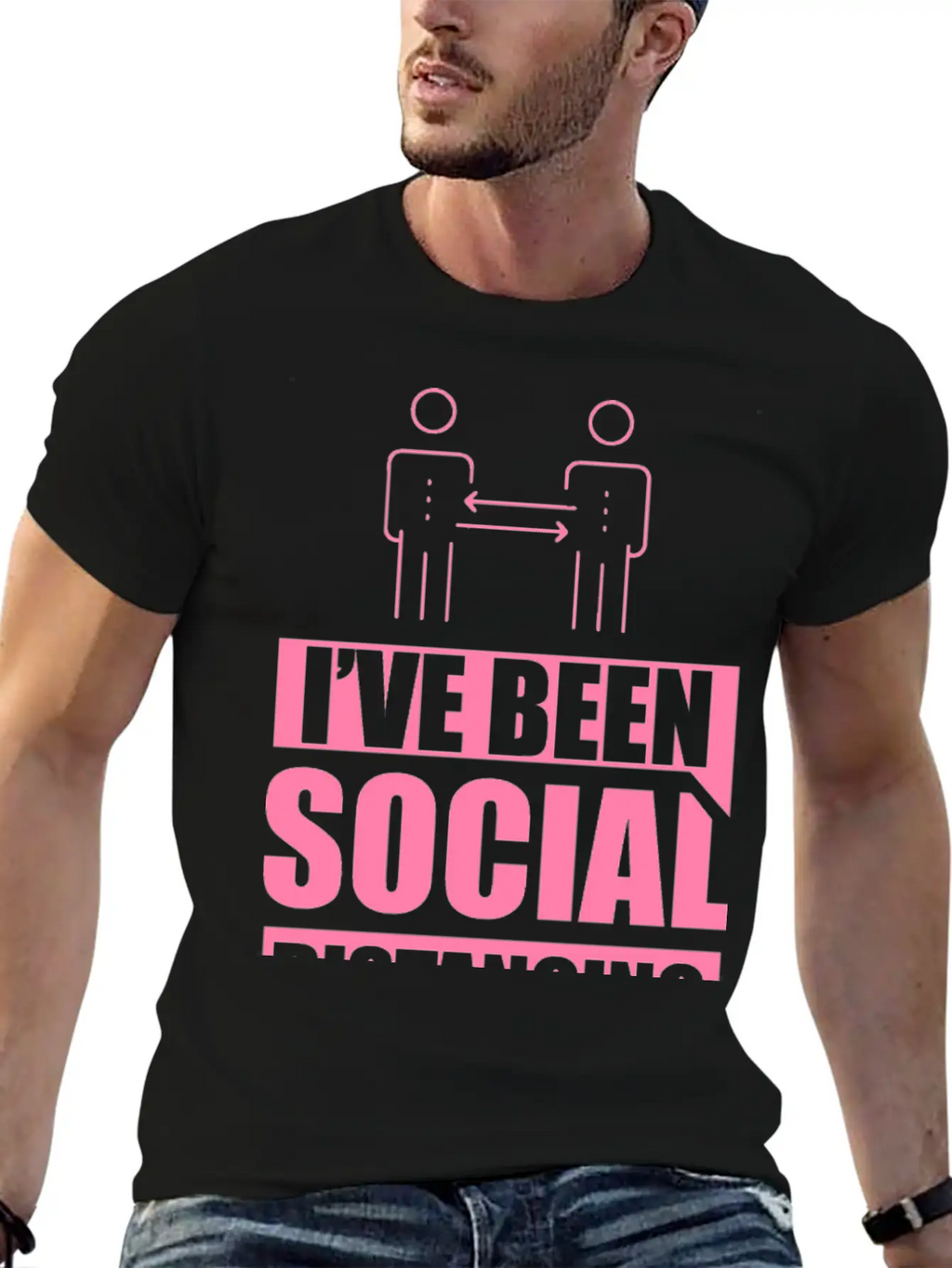 Introvert - Social Distancing Introverted Shy Unisex Casual T-Shirt – Clean Design For Daily Comfort