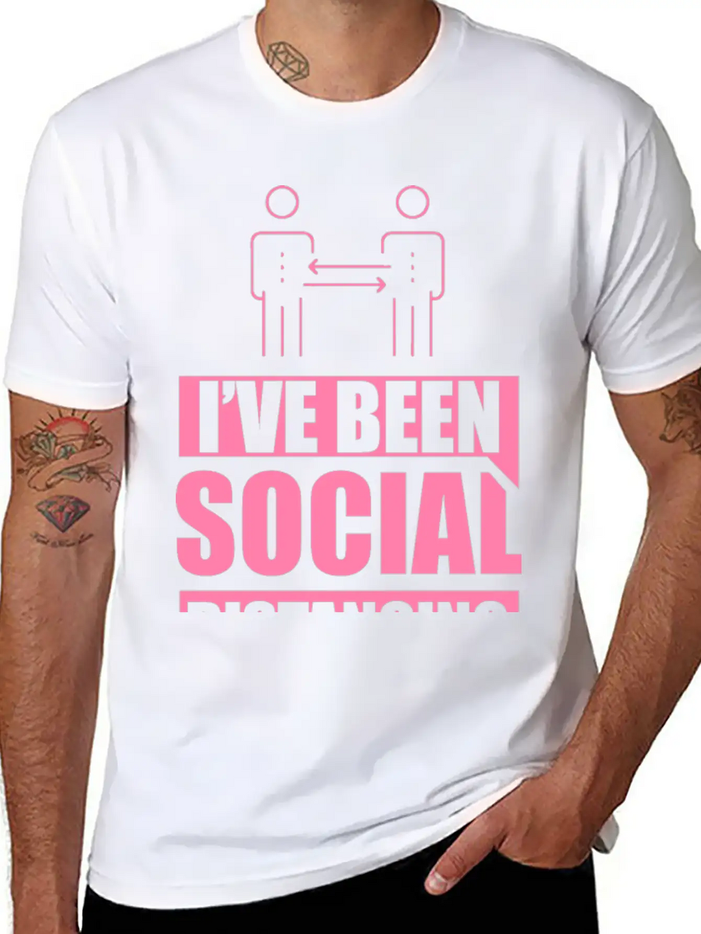 Introvert - Social Distancing Introverted Shy Unisex Casual T-Shirt – Clean Design For Daily Comfort